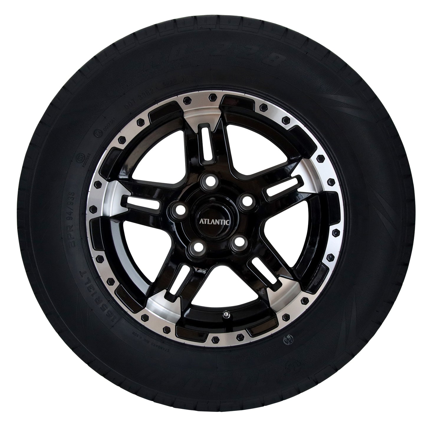 Predator Series 14x5.5 Alloy Wheel Ford Stud pattern with 14" 185 850kg tyre - Trailer Spares Direct