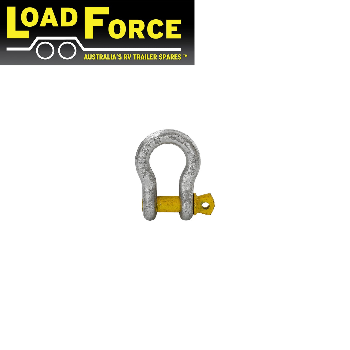 Rated Bow Shackle 11mm 1500kg - Trailer Spares Direct