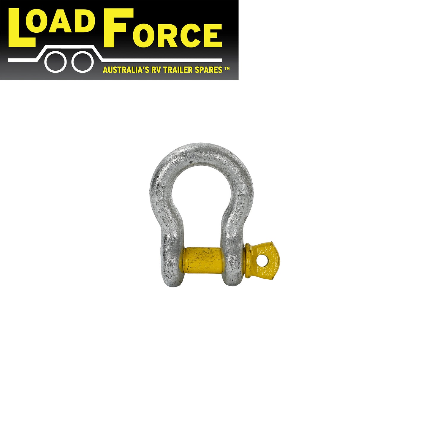 Rated Bow Shackle 16mm 3200kg - Trailer Spares Direct