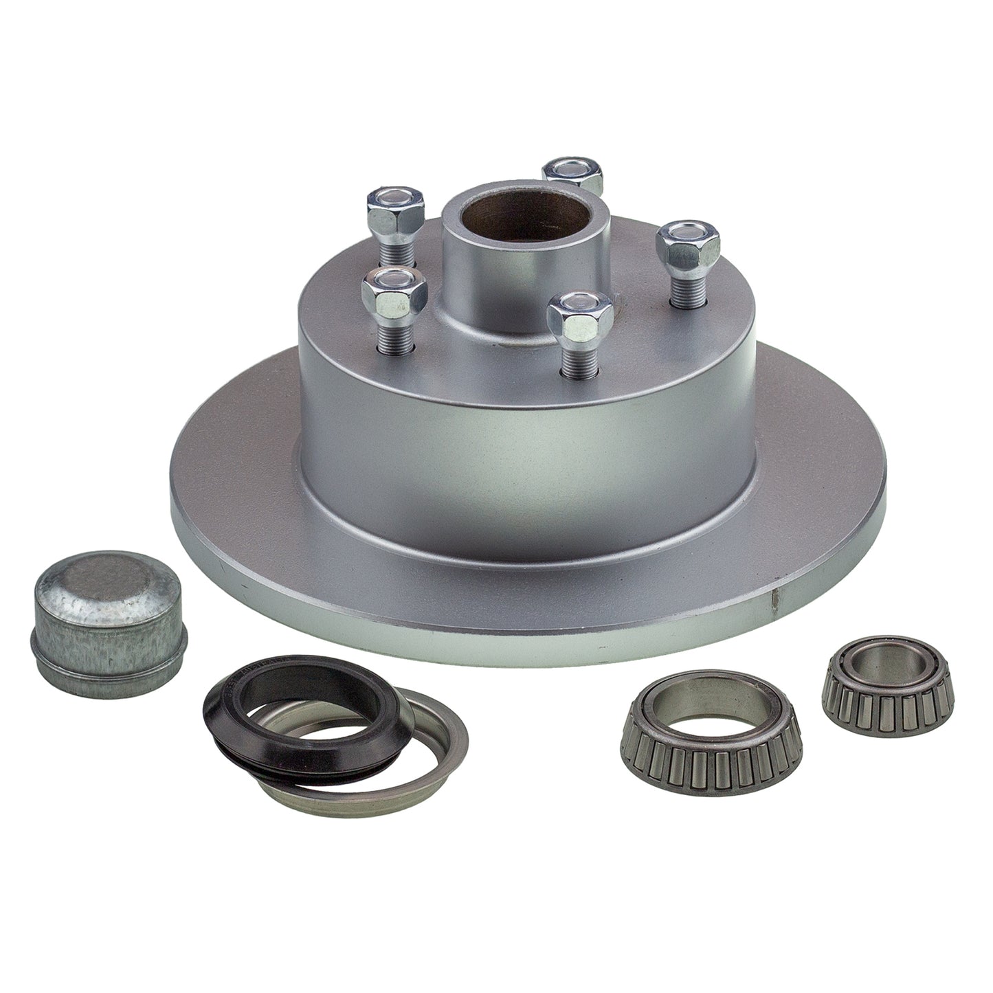 Disc Brake Hub 10 x 5/8 inch Ford 5 stud slimline (Ford) bearing dacromet