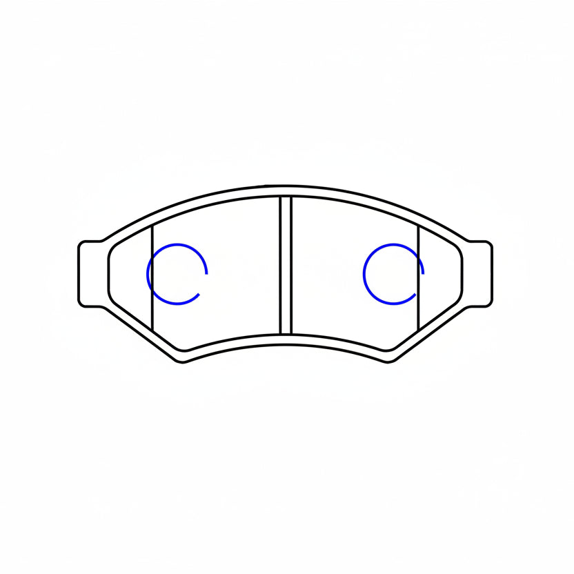disc brake pad set for TA300 & TA400, Al-Ko, Meher, Trojan caliper - Trailer Spares Direct