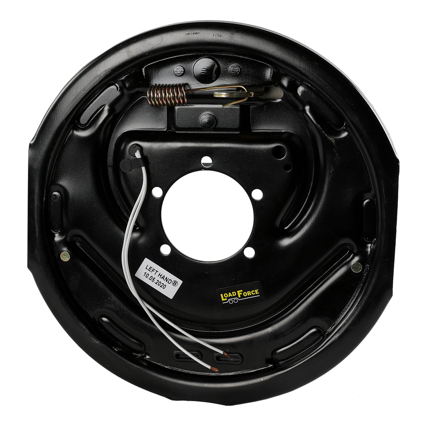 12 inch left hand electric backing plate assembly with park brake