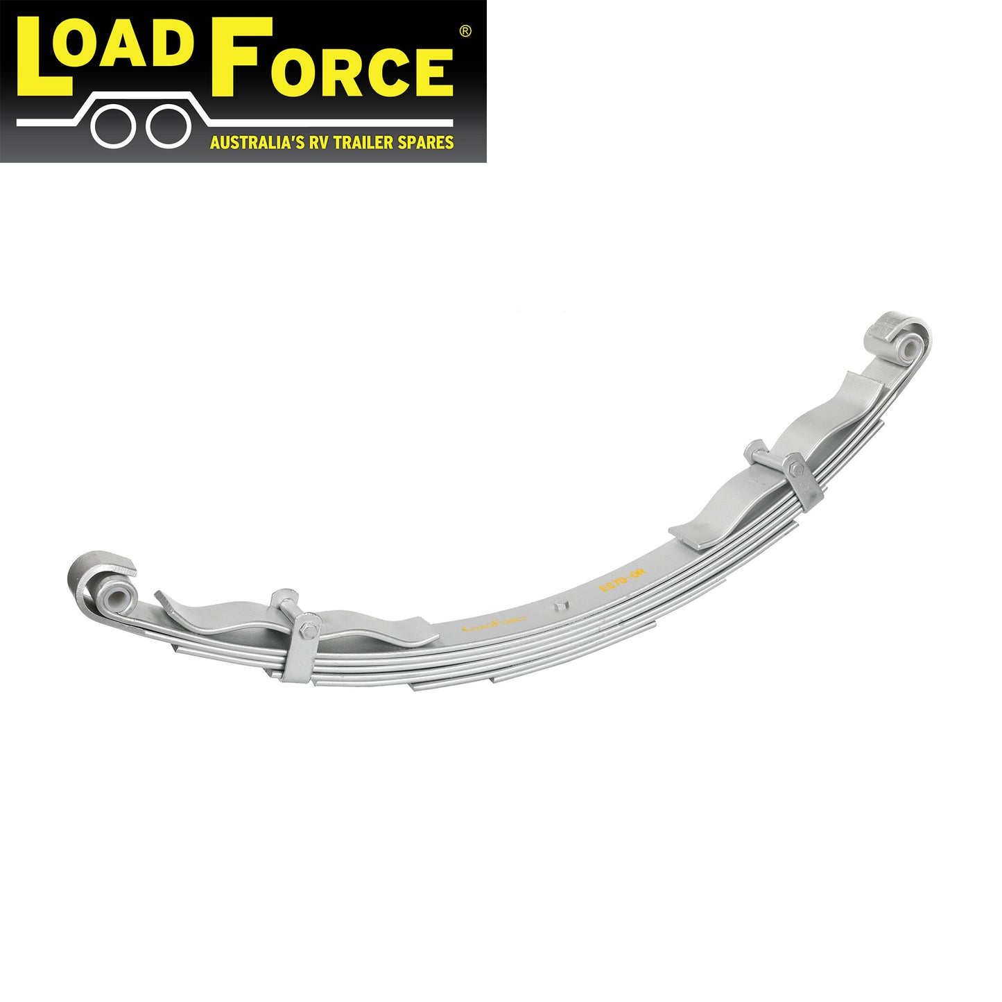 Off Road Eye to Eye Spring 7 Leaf 1500kg p/pair Dacromet - Trailer Spares Direct