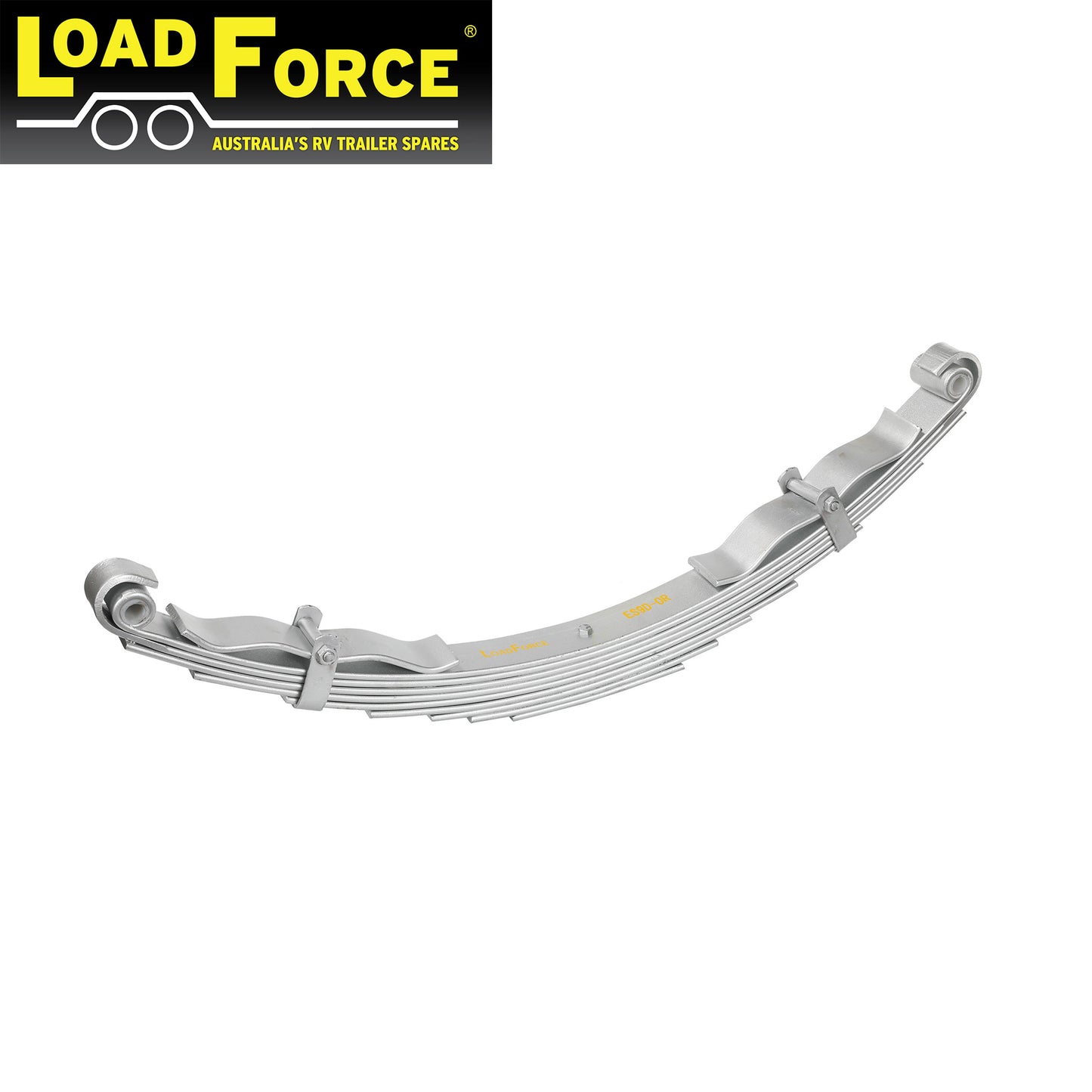 Off Road Eye to Eye Spring 9 Leaf 2000kg p/pair Dacromet - Trailer Spares Direct