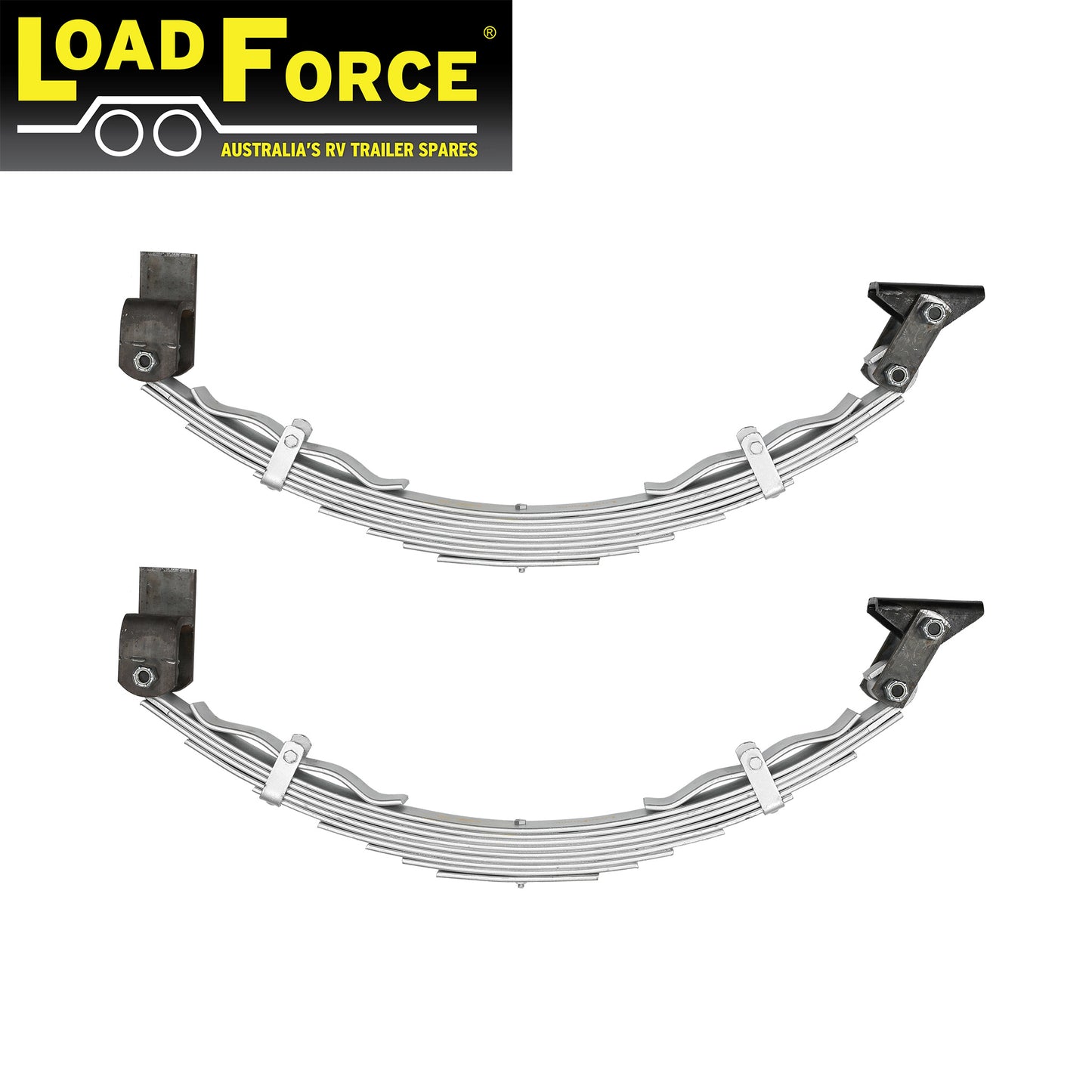 9 Leaf 60mm Dacromet Off Road Rebound Spring Kit 2000kg - Trailer Spares Direct