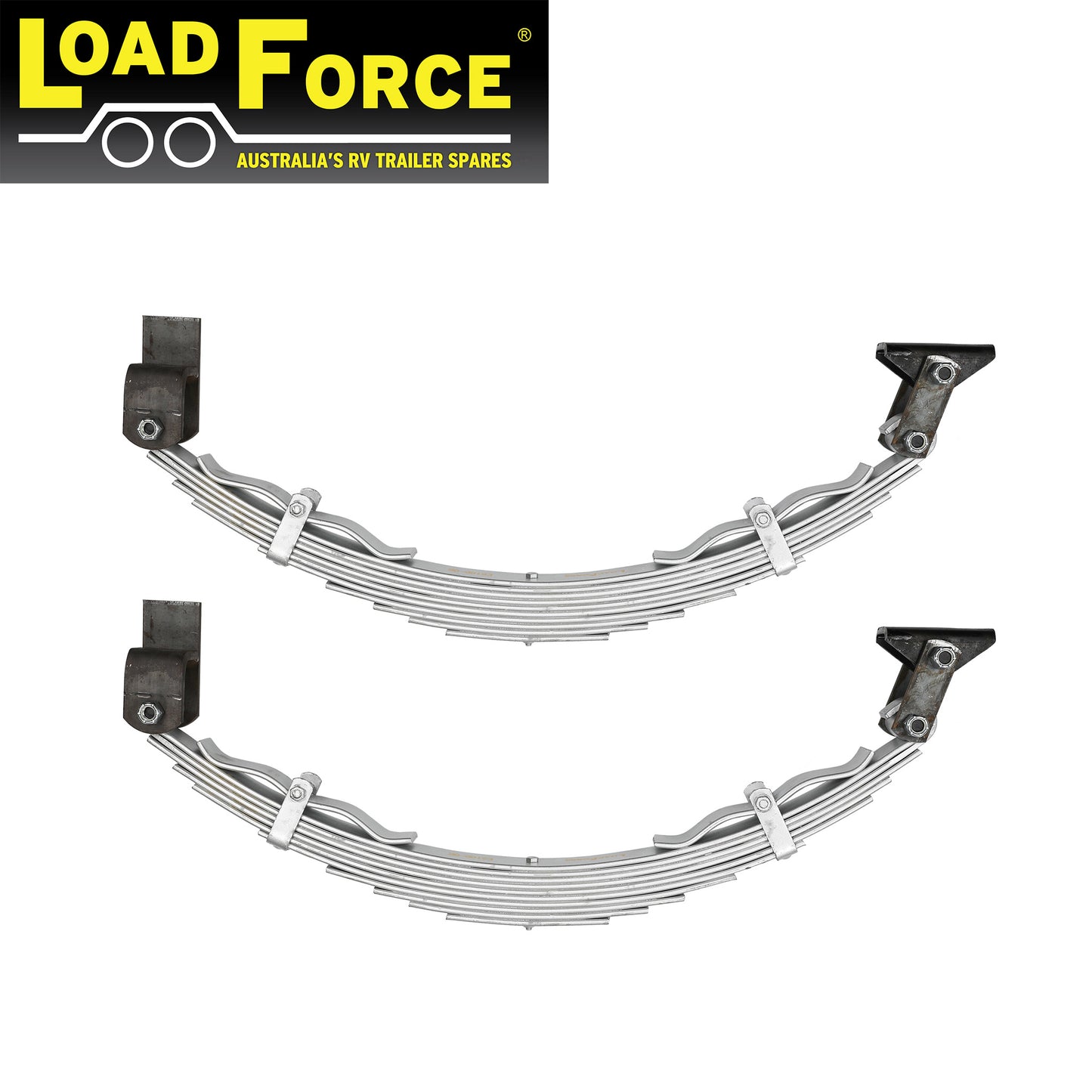 10 Leaf 60mm Dacromet Off Road Rebound Spring Kit 2500kg - Trailer Spares Direct