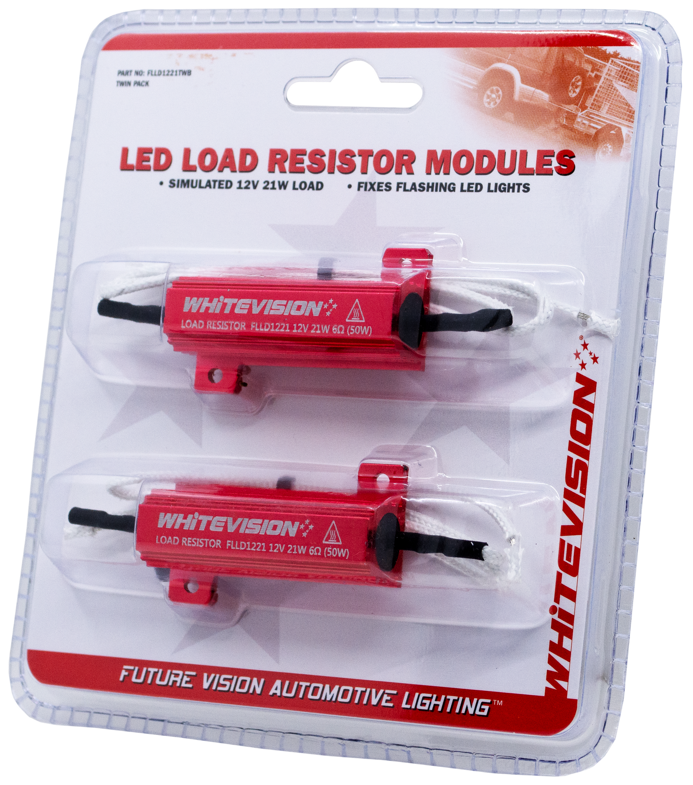 LED Load Resistor 12V, 21W Twin Pack - Trailer Spares Direct