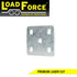 U-bolt fish plate 8mm galvanised for 60mm wide springs and 1/2 inch U-bolts