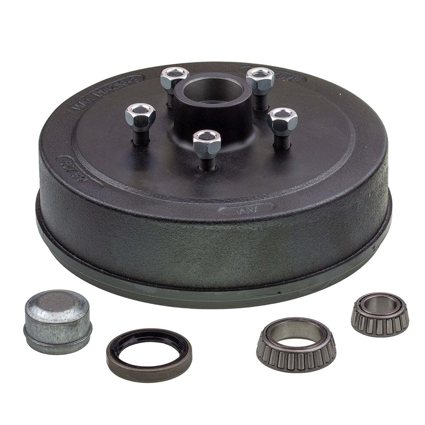 Hub drum 10 x 2.25 inch Ford 5 stud with slimline (Ford) bearing