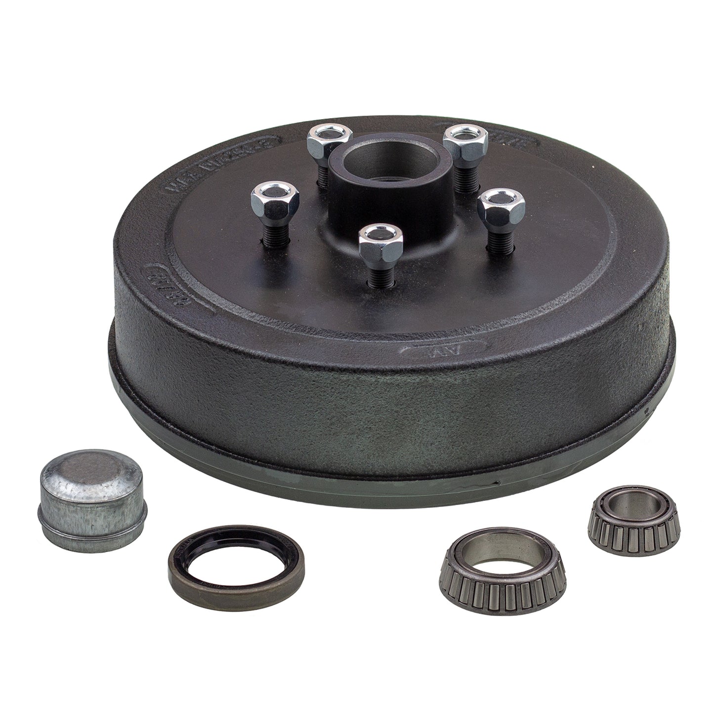 Hub Drum 10 x 2.25 inch Ford 5 stud with LM (Holden) bearings
