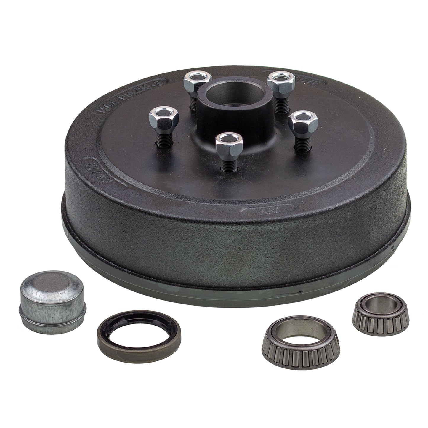 Hub drum 10 x 2.25 inch HQ 5 stud with slimline (Ford) bearing