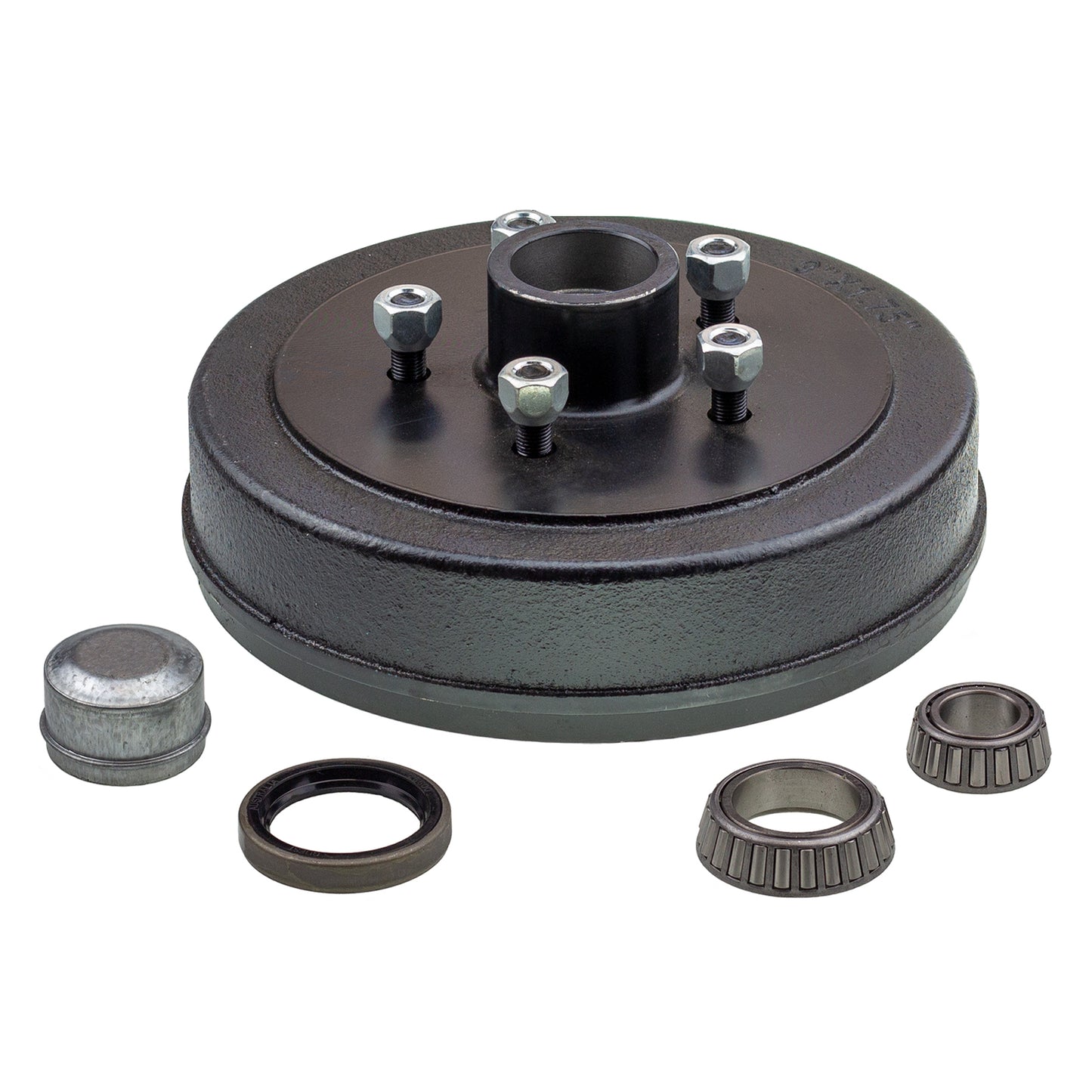 Hub drum 9 x 1.75 inch HT 5 stud with slimline (Ford) bearing