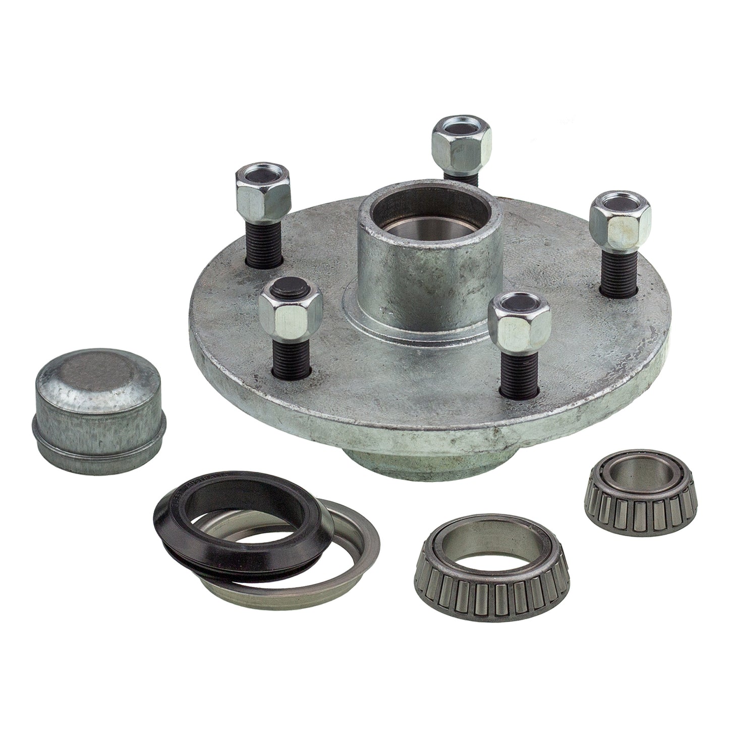 7.5 inch lazy hub assembly LandCruiser 5 stud LM (Holden) bearing - galvanised