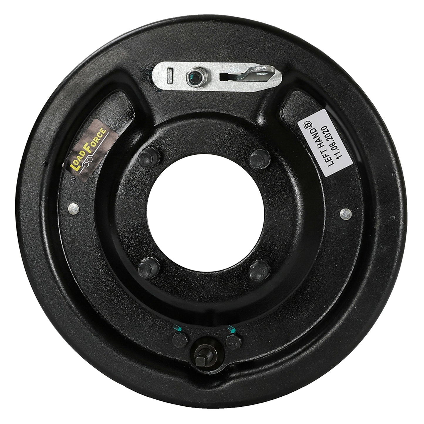 9 inch mechanical backing plate assembly - left hand