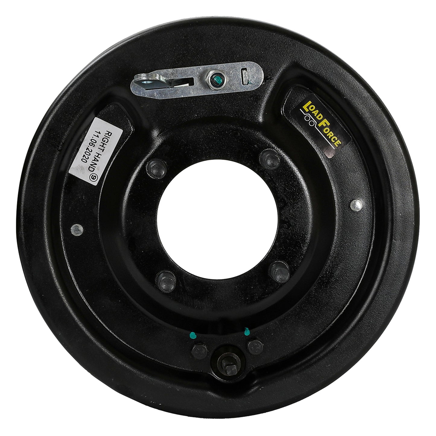9 inch mechanical backing plate assembly right hand