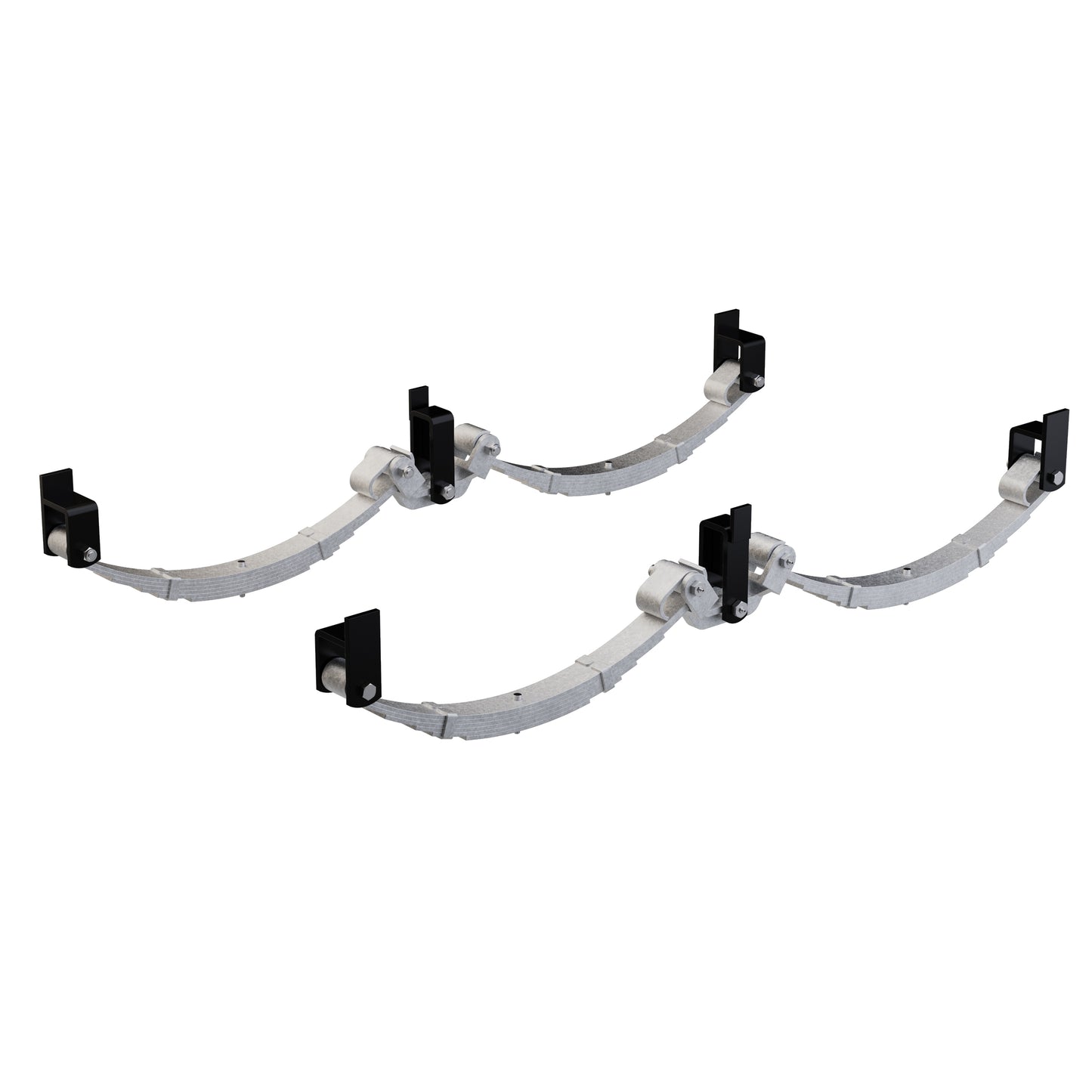 LoadForce 60mm 6 Leaf Roller Rocker Kit - 3000kg - 15-16" Wheels - Galvanised