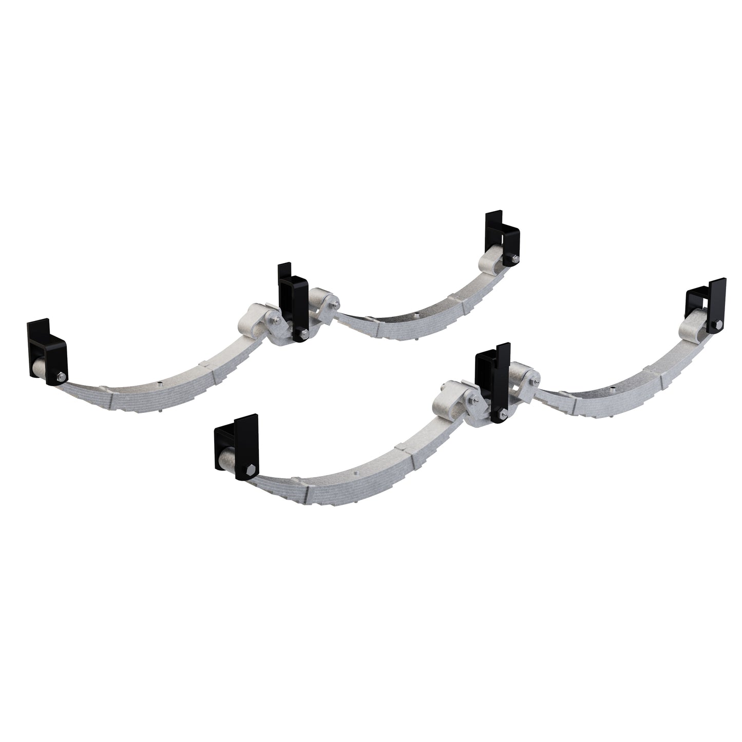 LoadForce 60mm 8 Leaf Roller Rocker Kit - 4000kg - 15-16" Wheels - Galvanised
