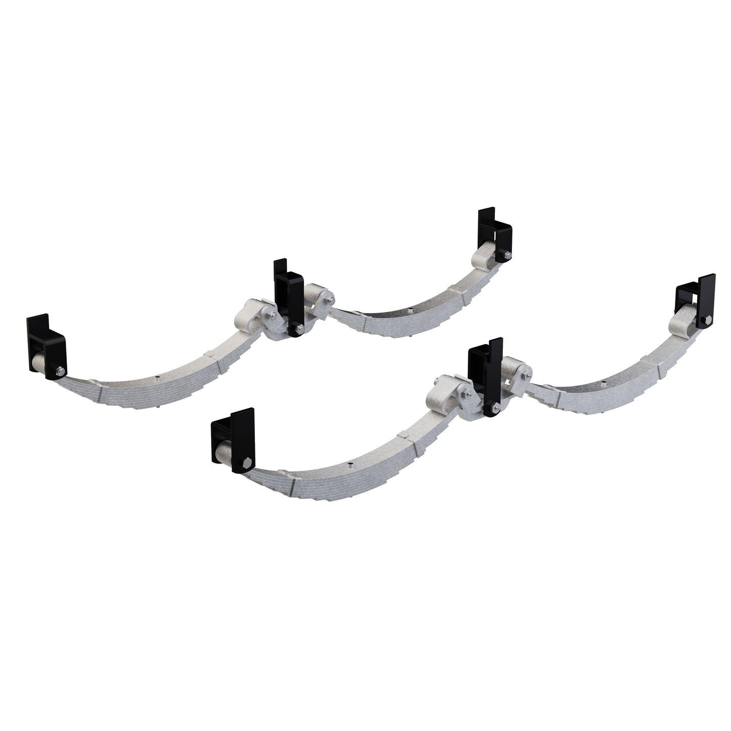 LoadForce 60mm 9 Leaf Roller Rocker Kit - 4500kg - 15-16" Wheels - Galvanised