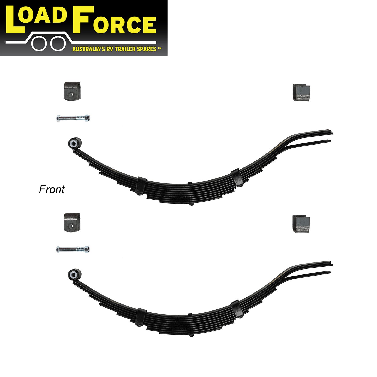 Slipper spring kit for 1600kg rated single axle trailer - Premium LoadForce - Trailer Spares Direct