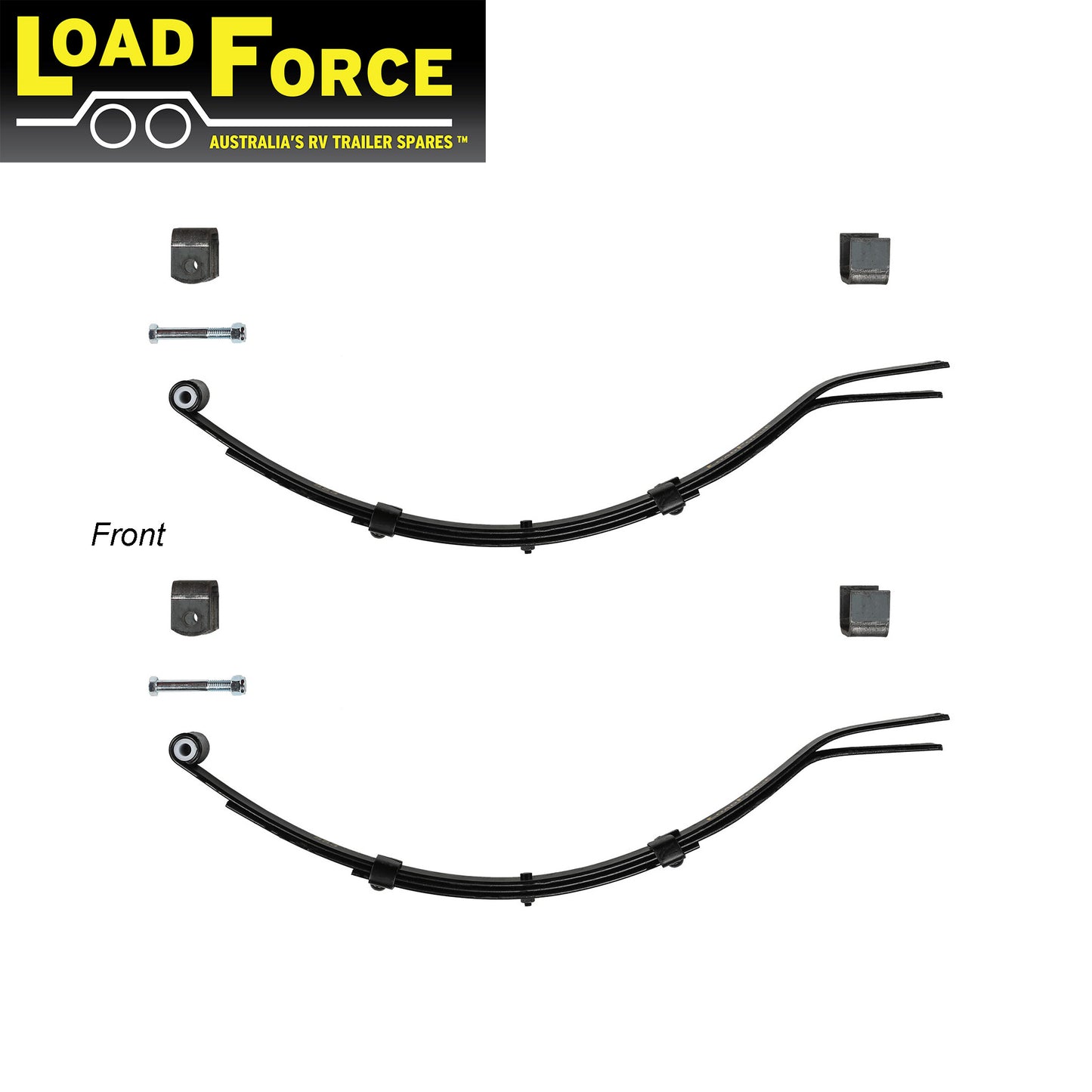 Slipper spring kit for 600kg rated single axle trailer - Premium LoadForce - Trailer Spares Direct