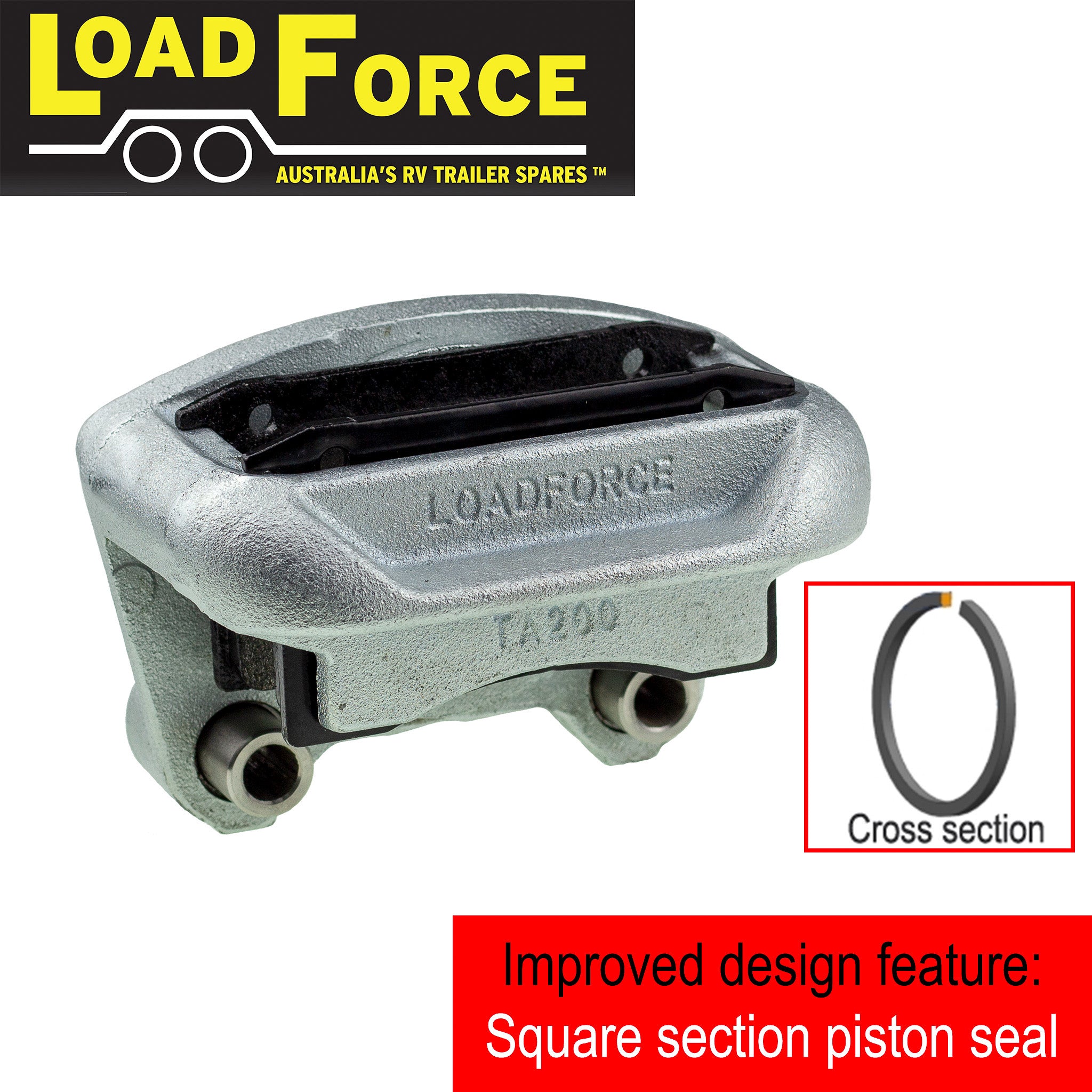 LoadForce TA200 hydraulic trailer brake caliper replacement for Trigg A200
