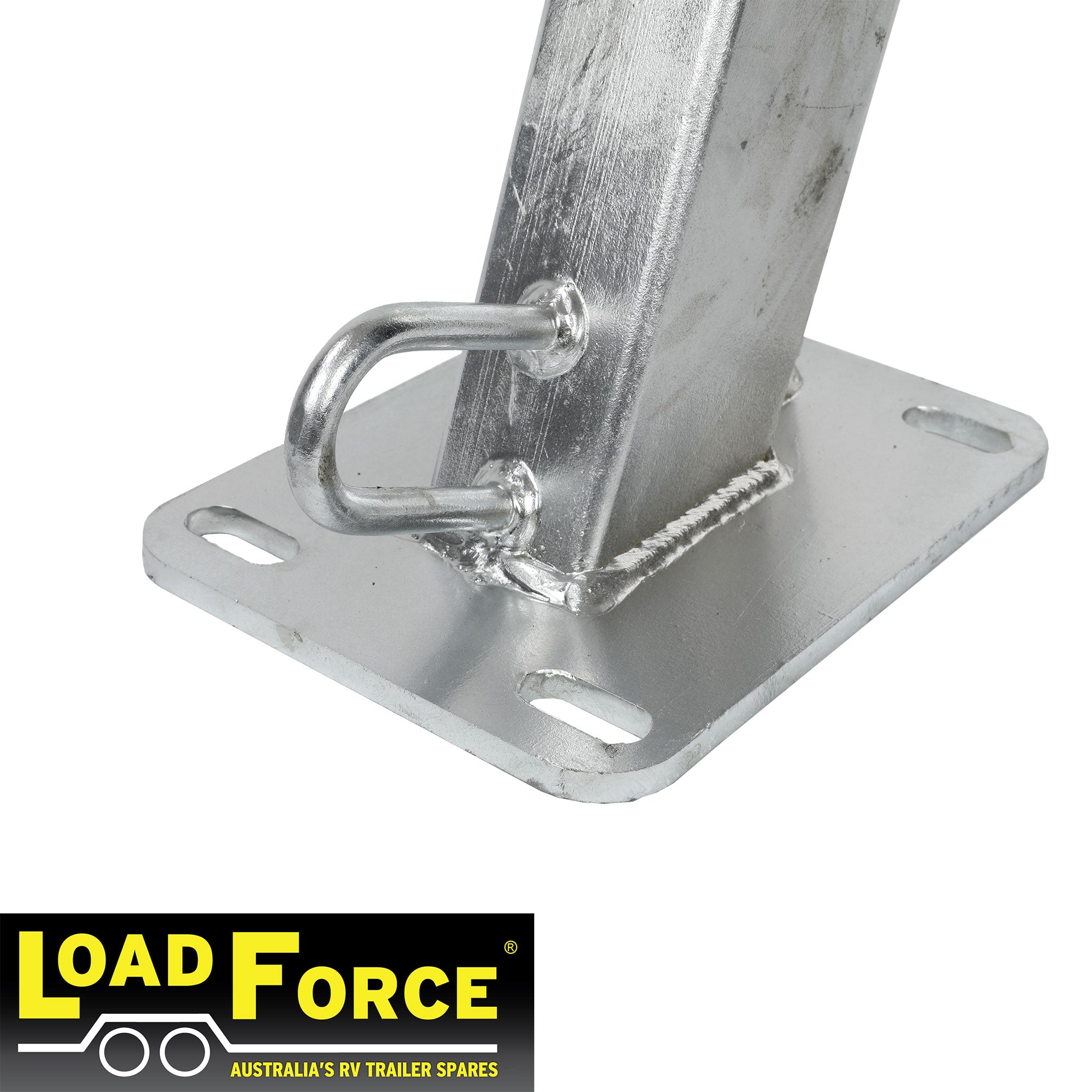 Winch post 3 x 3 inch heavy-duty for 75-100mm draw bar