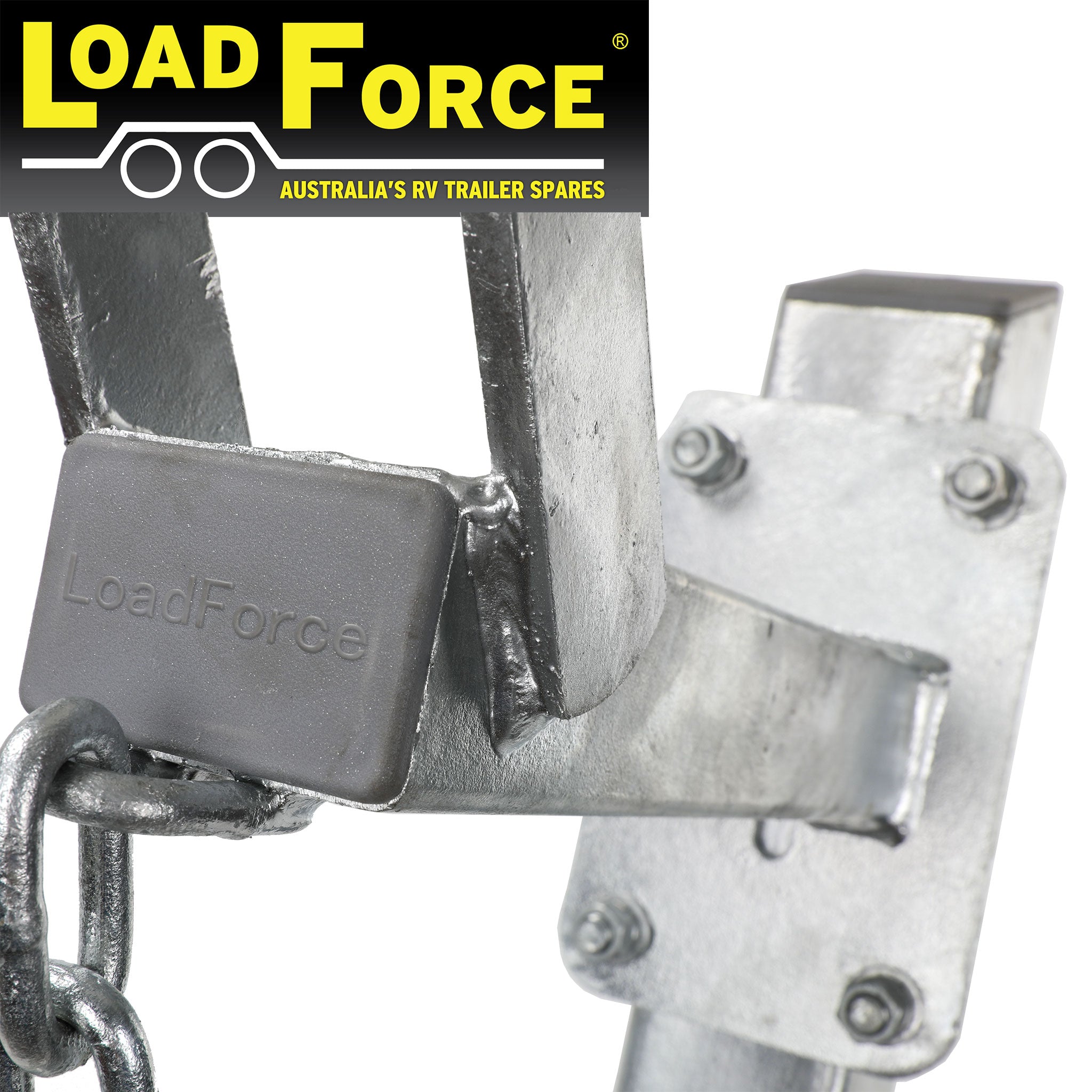 Winch post 3 x 3 inch heavy-duty for 75-100mm draw bar