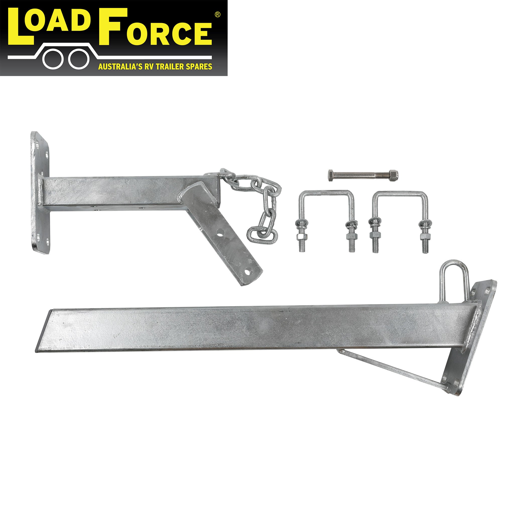 Winch post 3 x 3 inch heavy-duty for 75-100mm draw bar