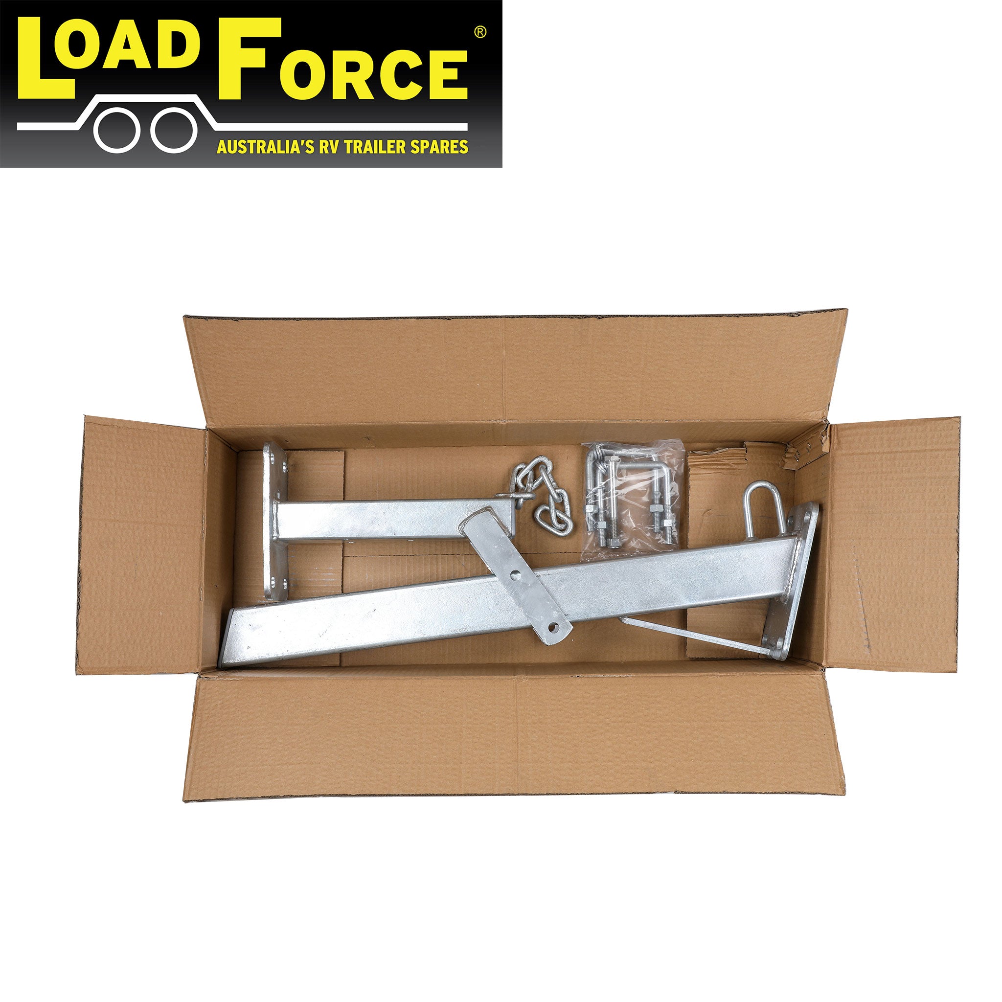 Winch post 3 x 3 inch heavy-duty for 75-100mm draw bar