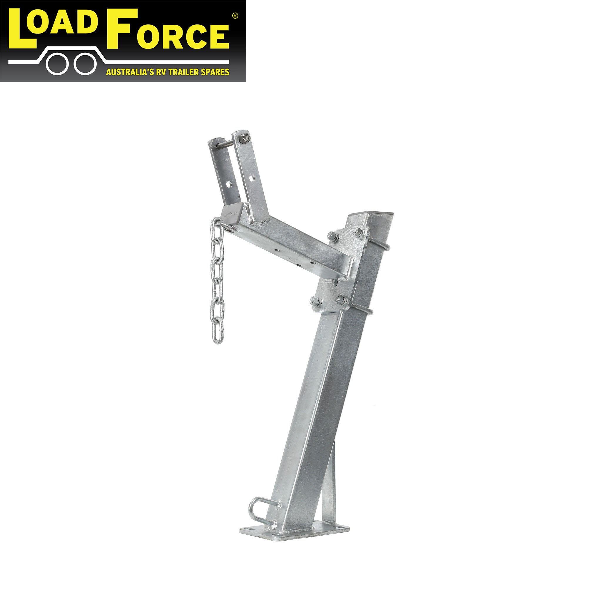 Winch post 3 x 3 inch heavy-duty for 75-100mm draw bar