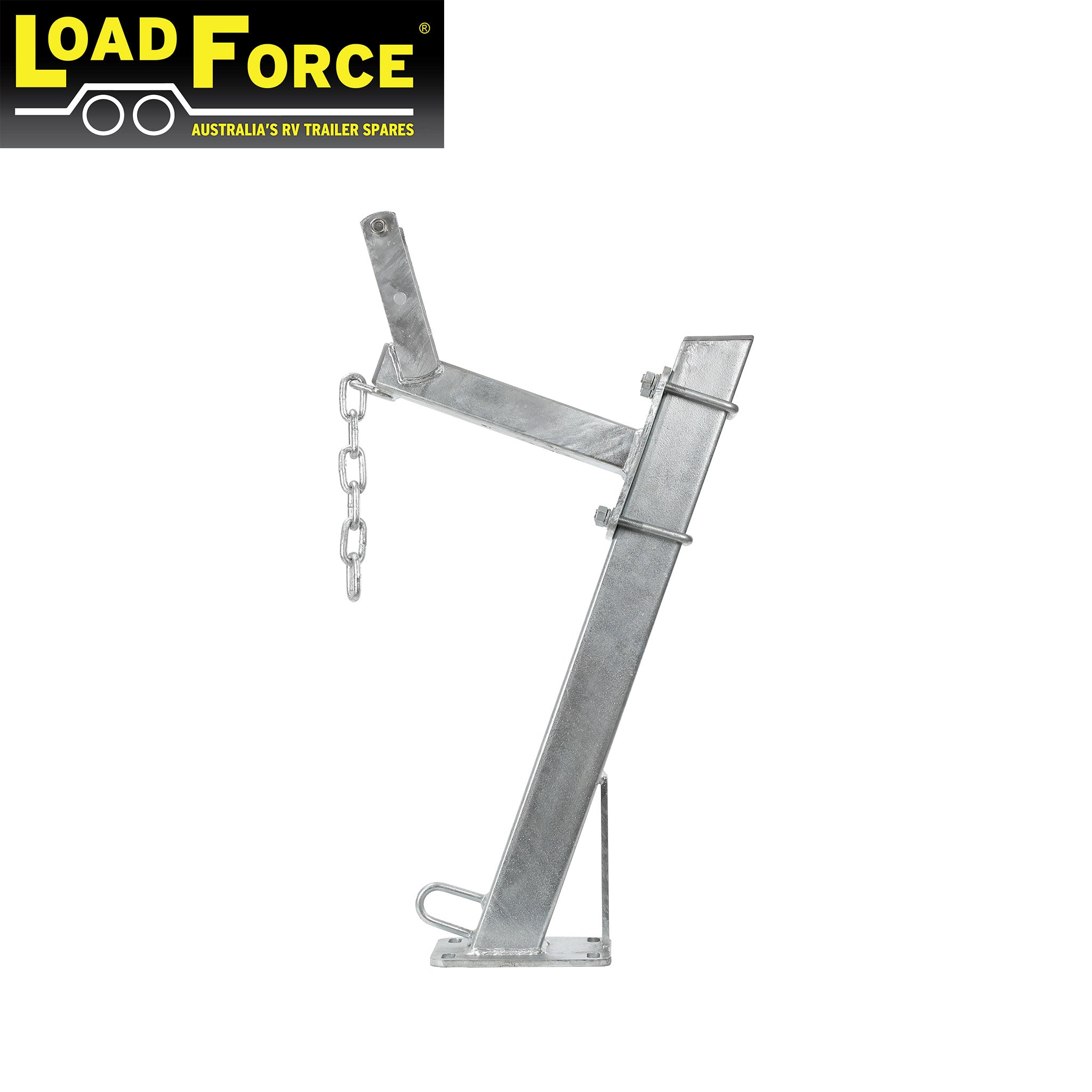 Winch post 3 x 3 inch heavy-duty for 75-100mm draw bar