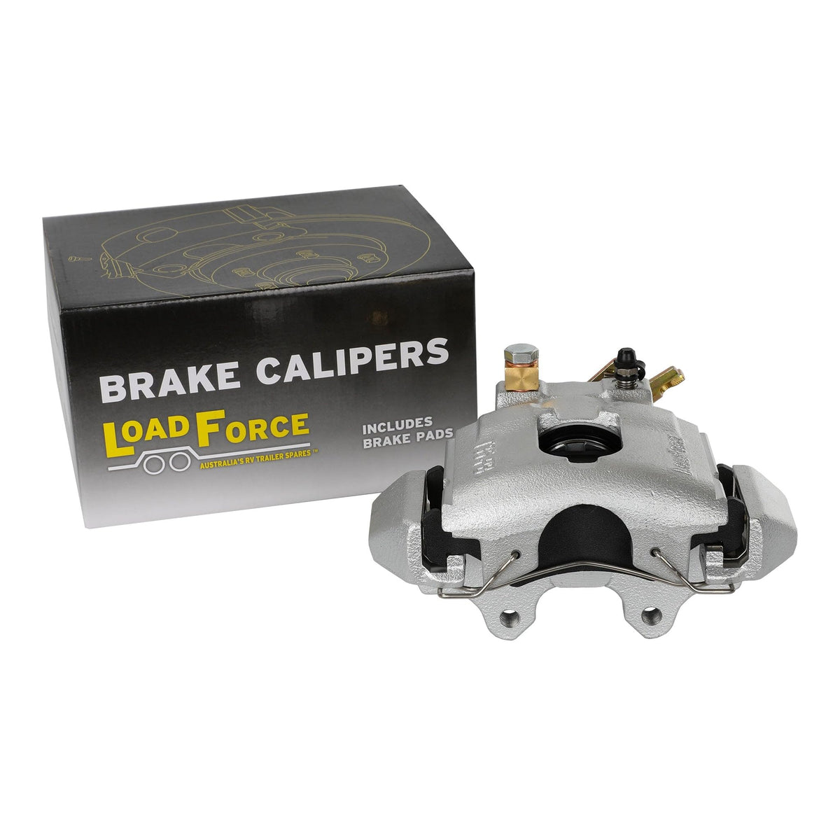 T35 brake caliper right side with park brake