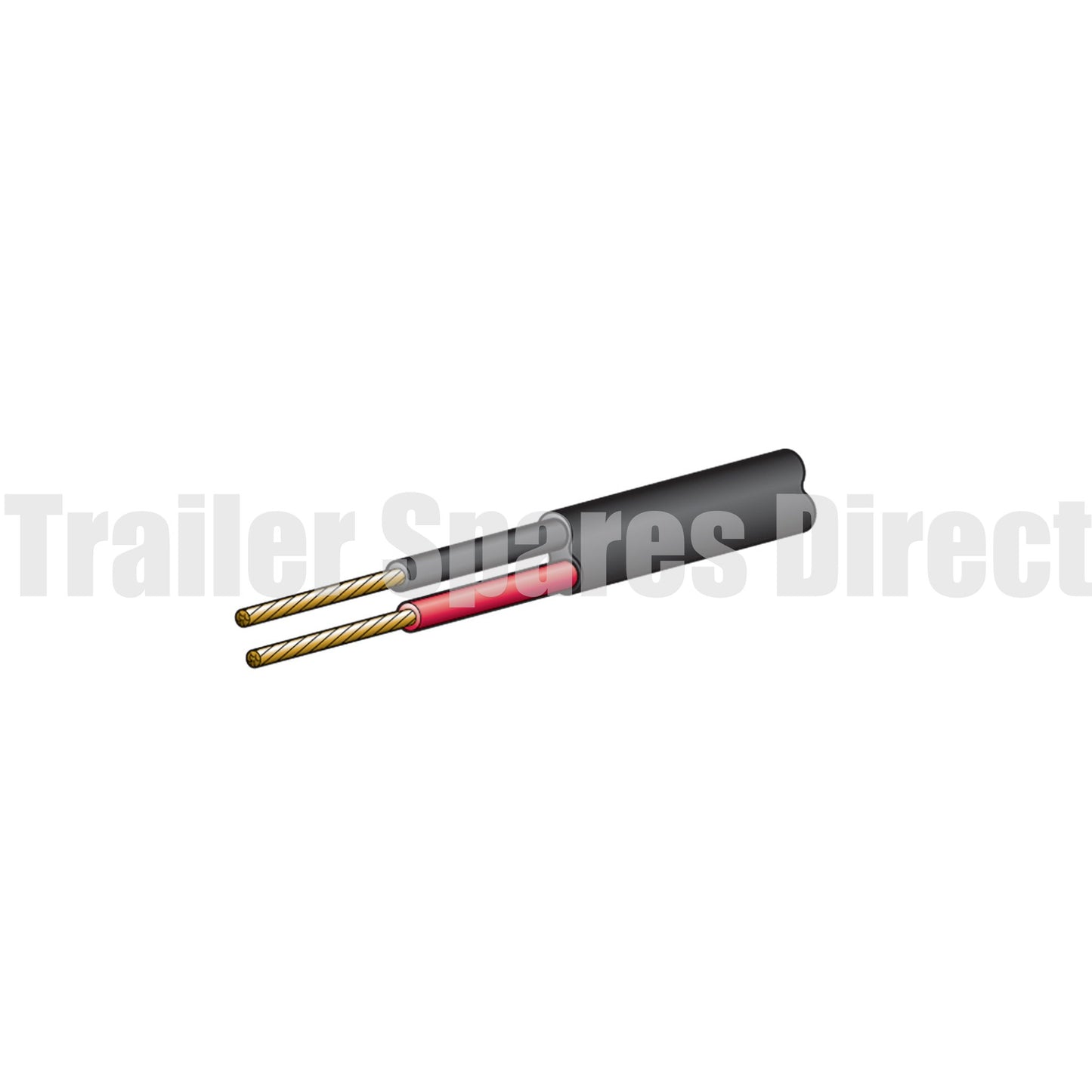 Twin core 3mm 10amp trailer wire - sold per metre - Trailer Spares Direct