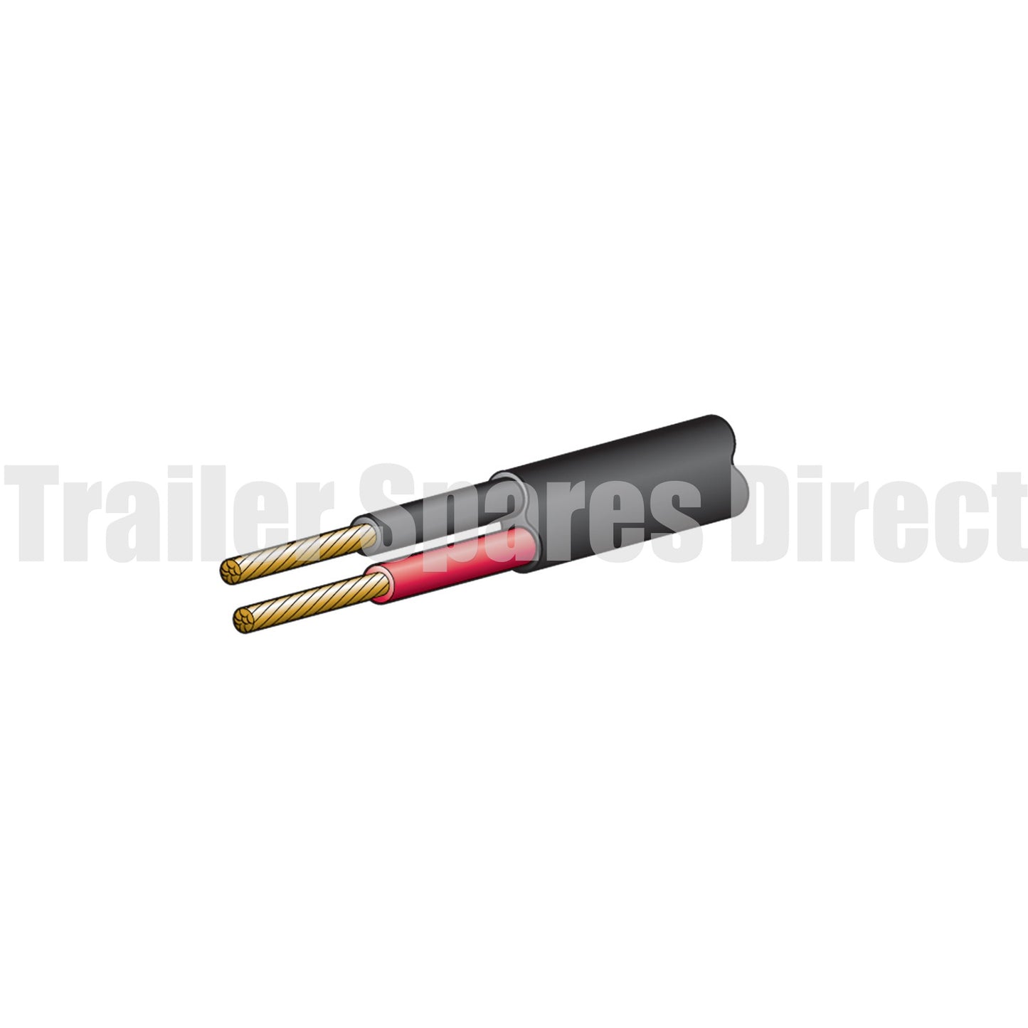 Twin core 4mm 15amp trailer wire - sold per metre - Trailer Spares Direct