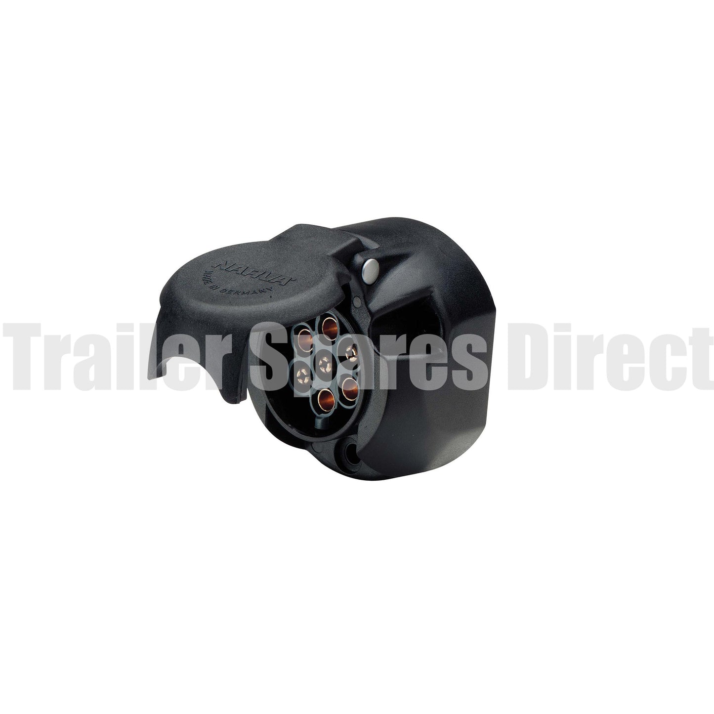 7 pin large round plastic socket - Trailer Spares Direct