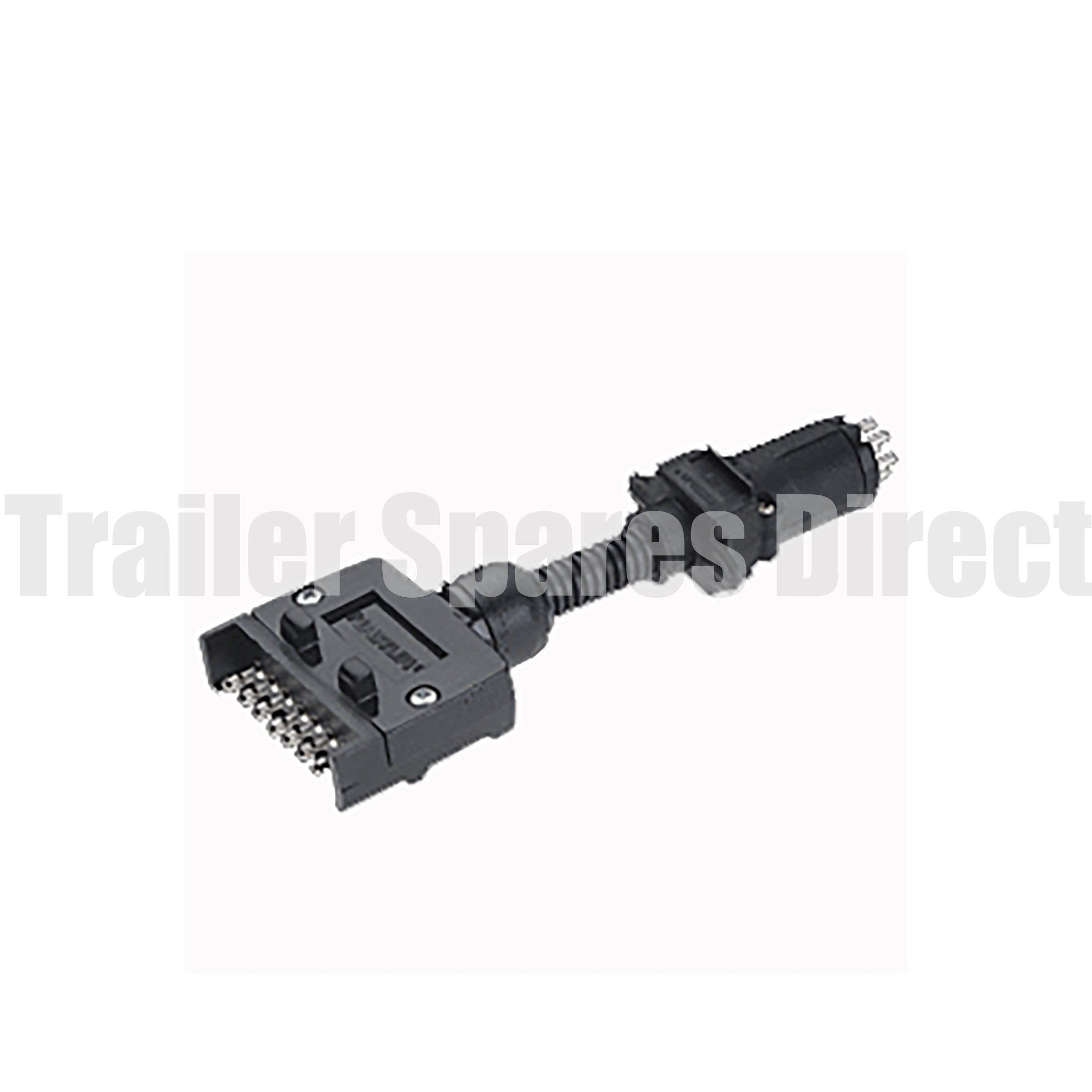 trailer adapter 7 pin flat socket - 6 pin small round plug