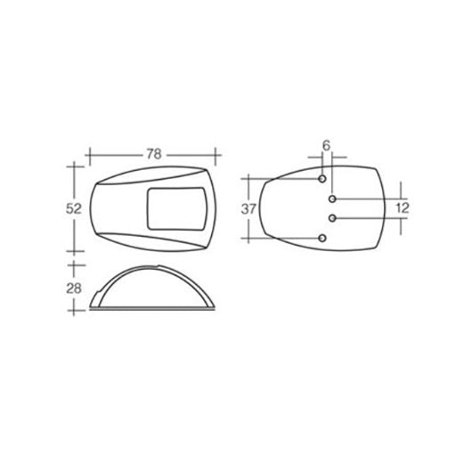 Narva Marine Navigation LED Black Lamps Clear Lens 9-33v - Trailer Spares Direct