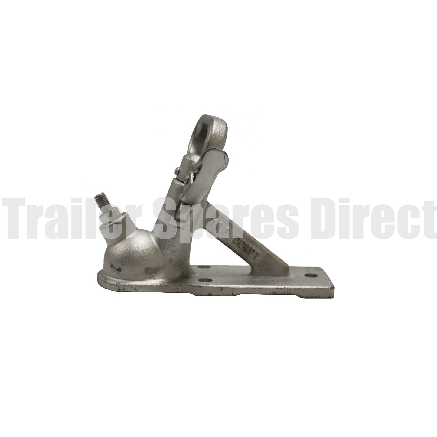 50mm trailer coupling 3 bolt hole rating 2000kg - zinc finish - Trailer Spares Direct