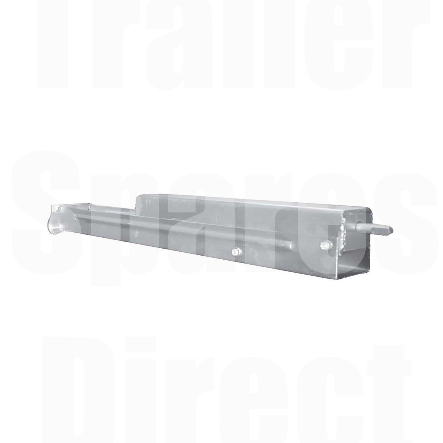 500mm adjustable landing leg - no wheel - power thread, slotted handle fitting - Trailer Spares Direct