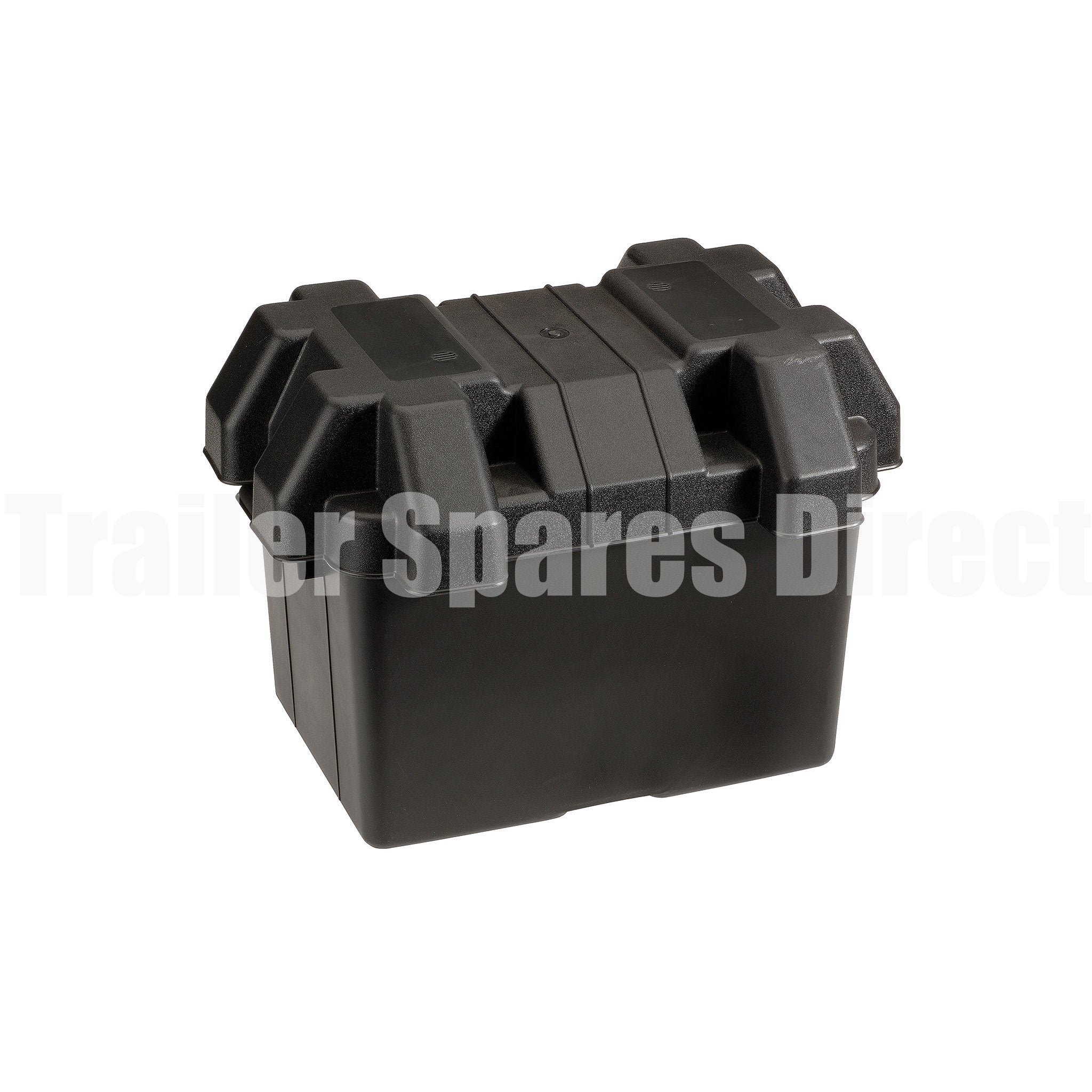 Standard Battery box suits N50 size batteries. Secure storage on your trailer.
