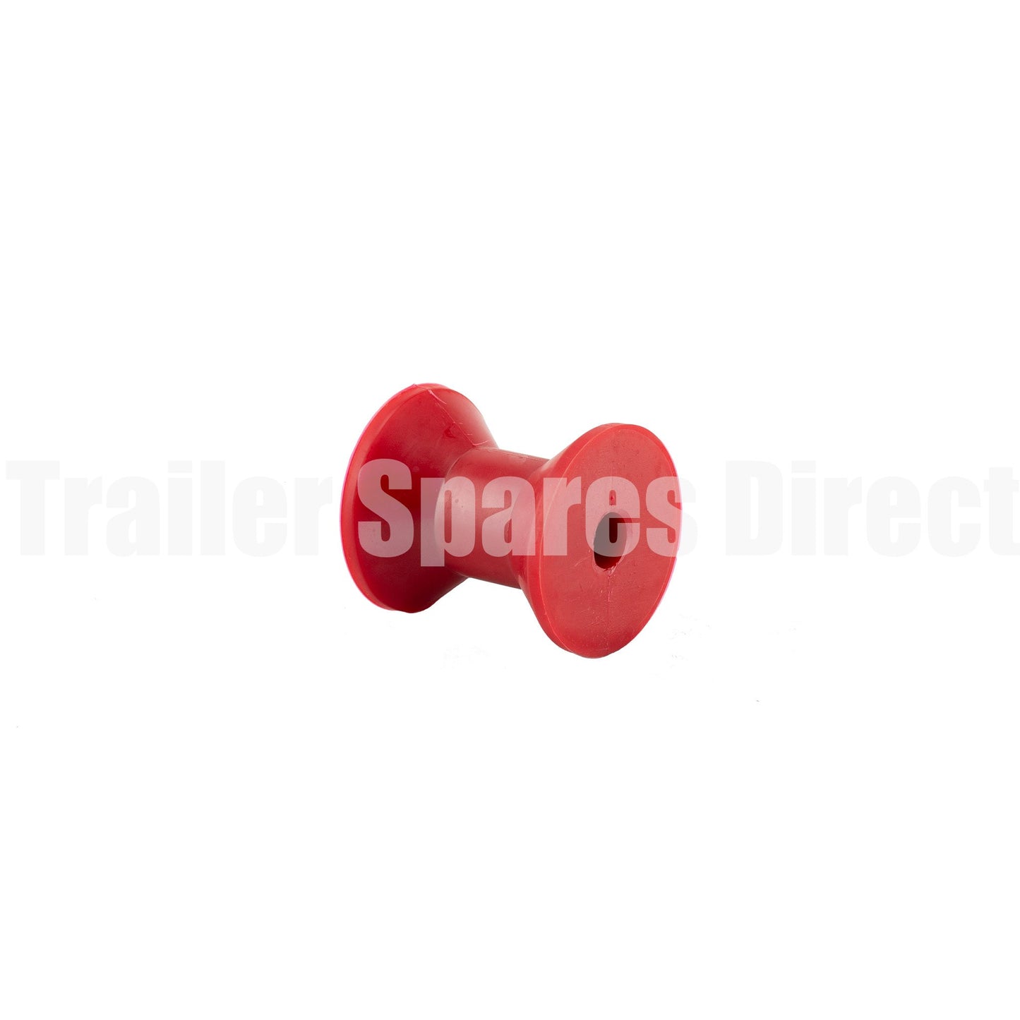 Bow roller 3 inch red poly - 17mm centre - Trailer Spares Direct
