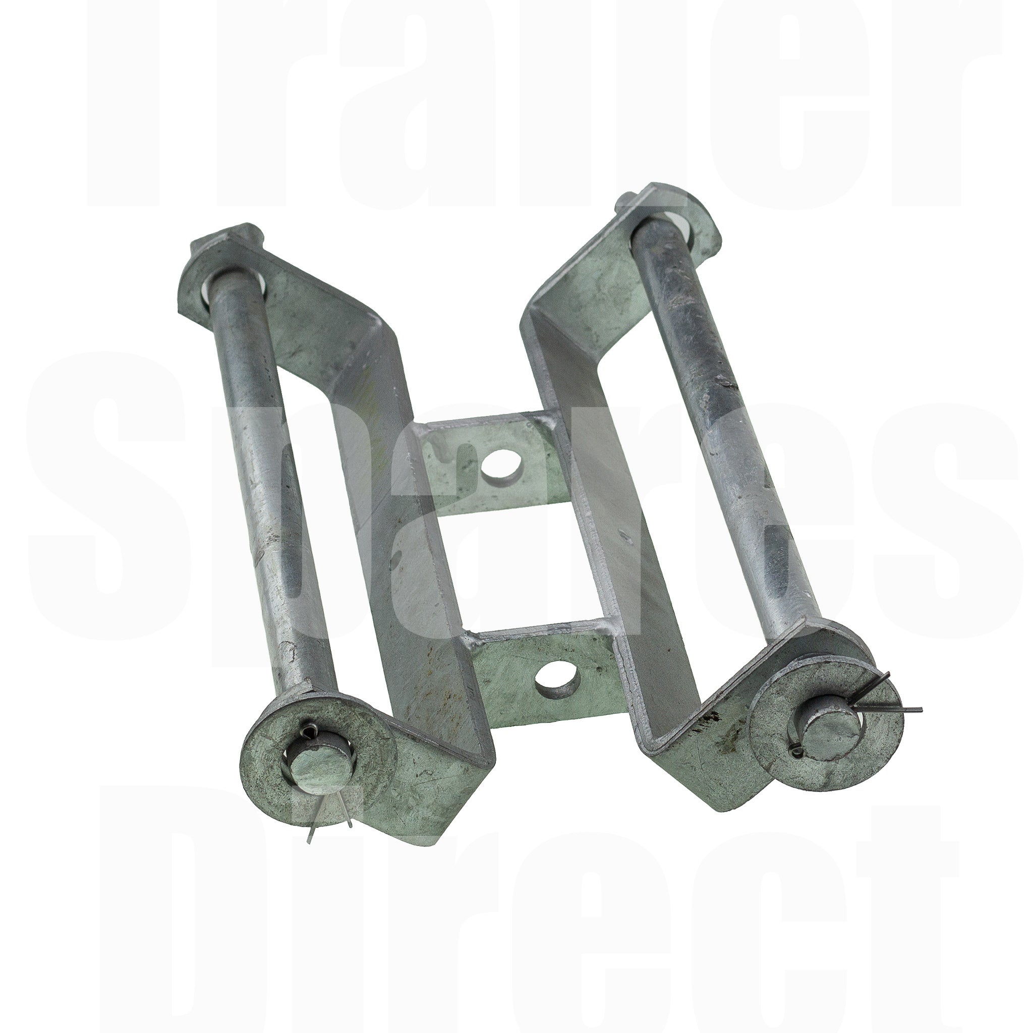 Double Roller Bracket 12 inch Galvanised includes Spindles