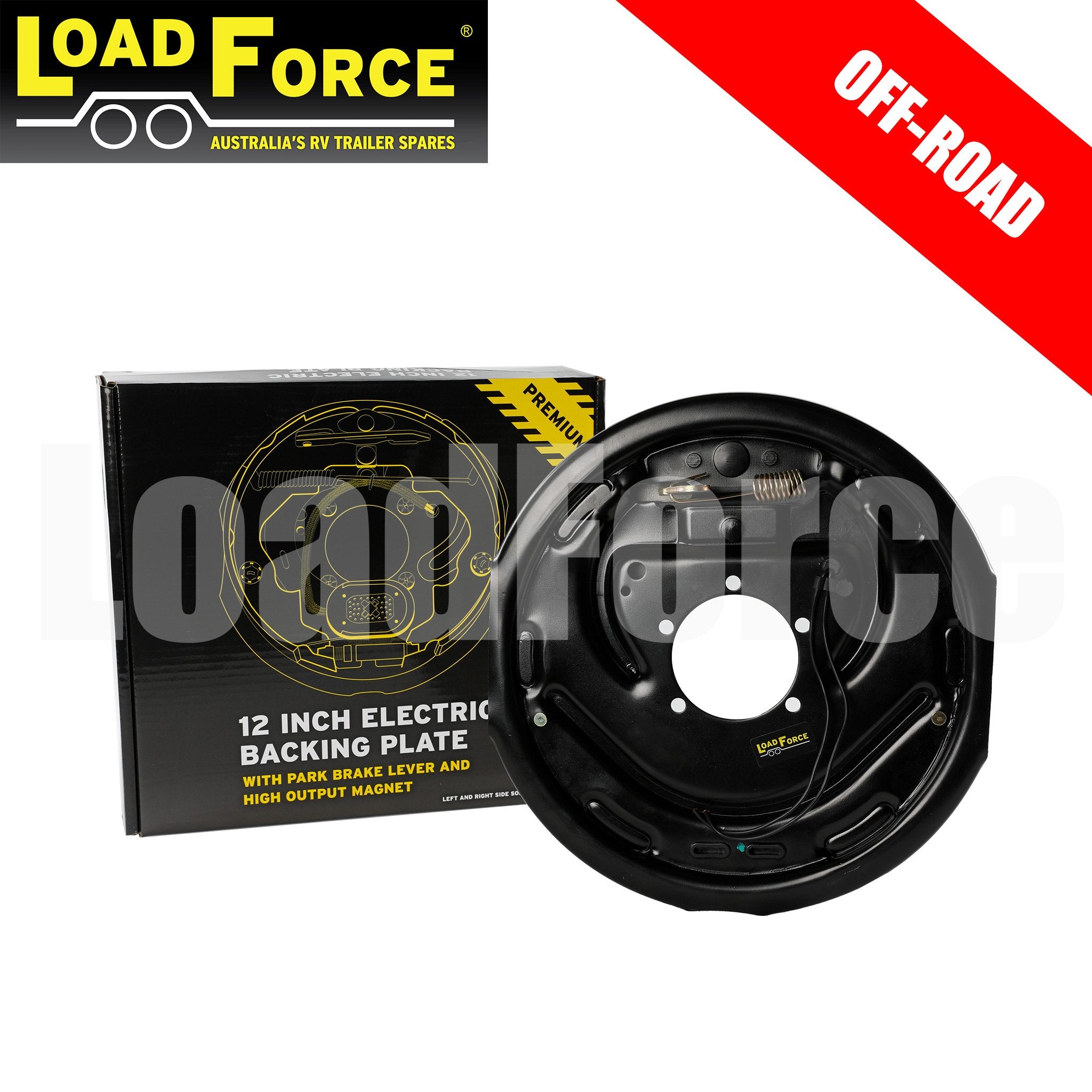 LoadForce 12inch Off Road Electric Backing Plate Assembly Right Hand