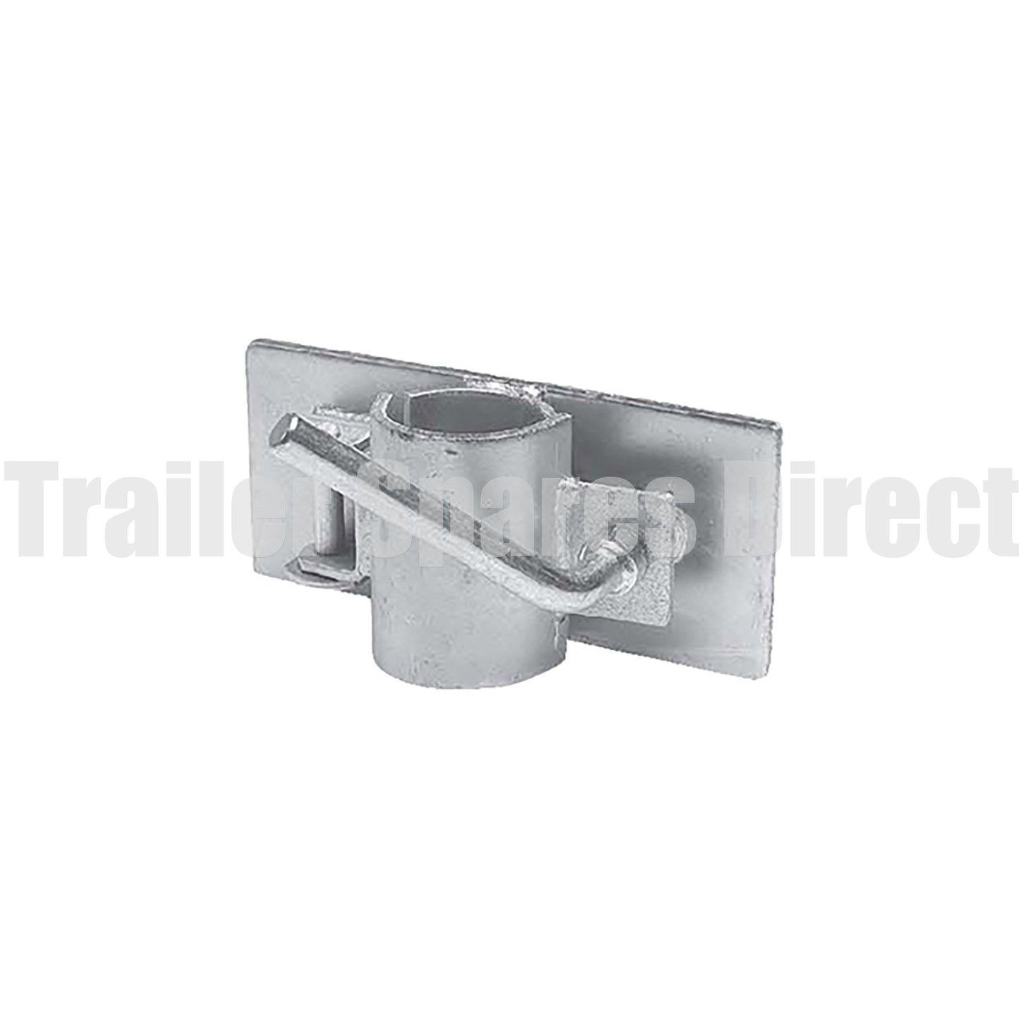 Heavy-duty clamp weld-on for jockey wheels with 60mm tube - Trailer Spares Direct