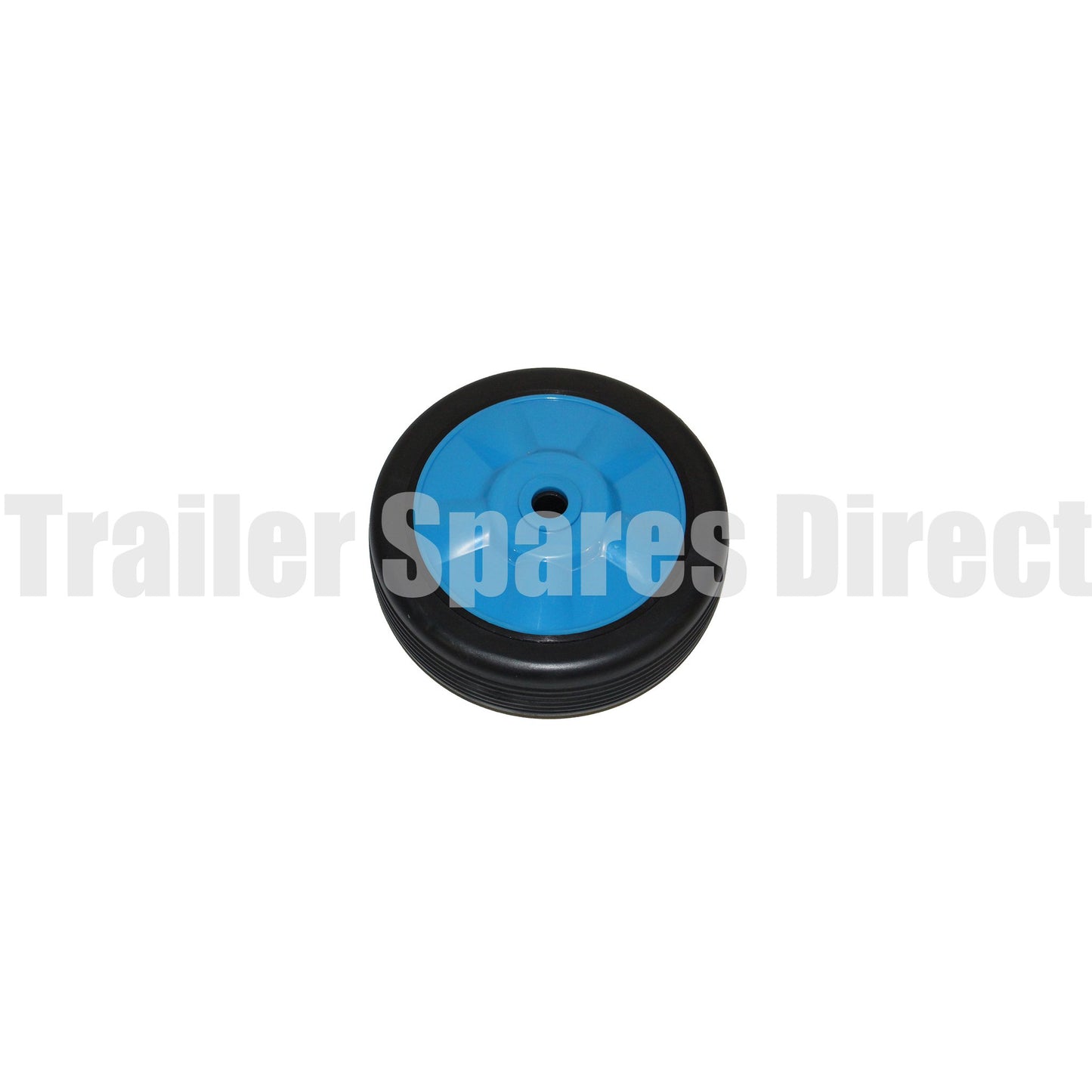 6 inch (150mm) nylon wheel - 12mm shaft - Trailer Spares Direct