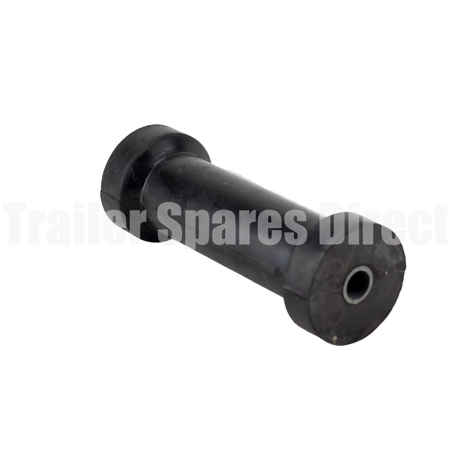Keel roller 8 inch black rubber - 17mm centre - Trailer Spares Direct