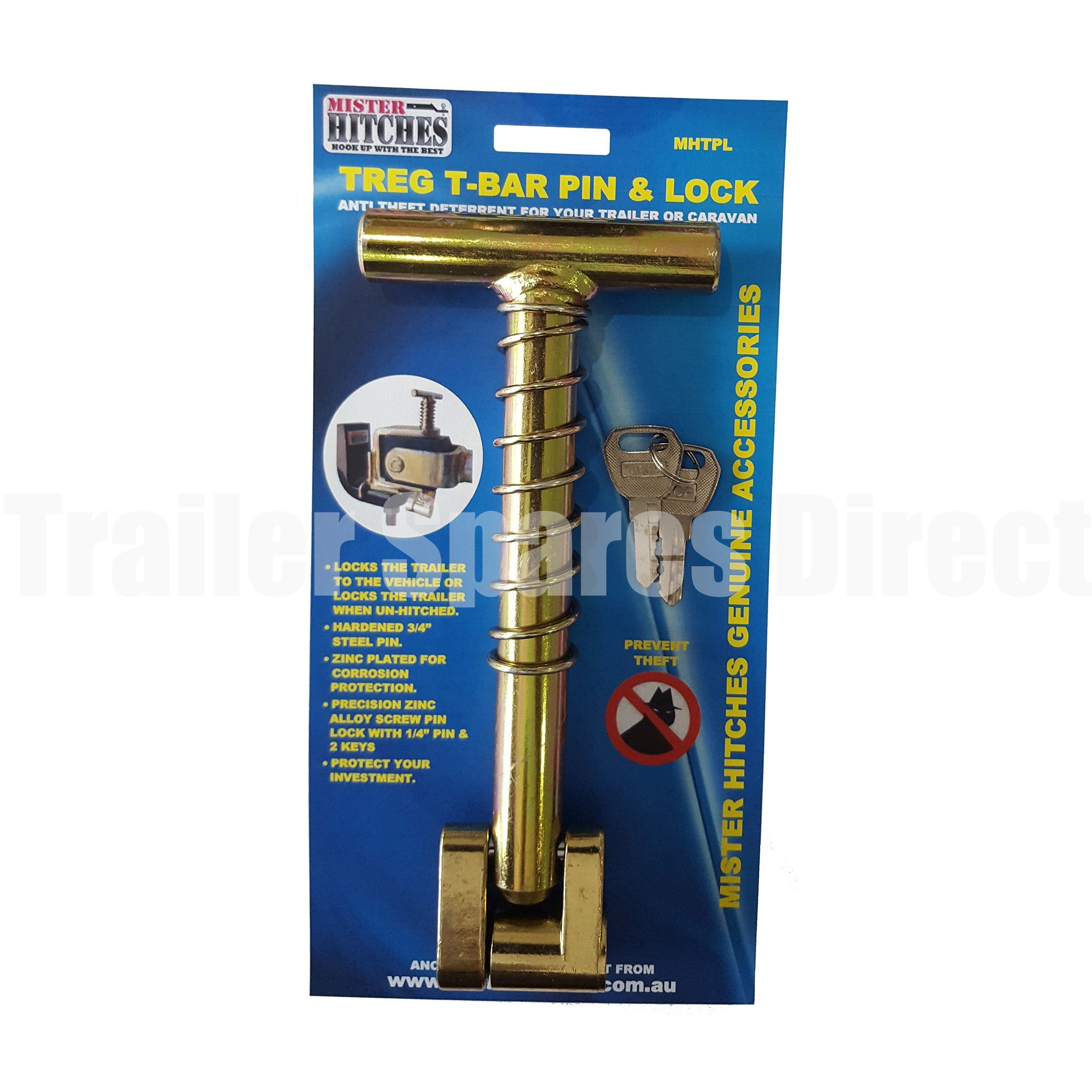 Mister Hitches poly block coupling T-bar lock