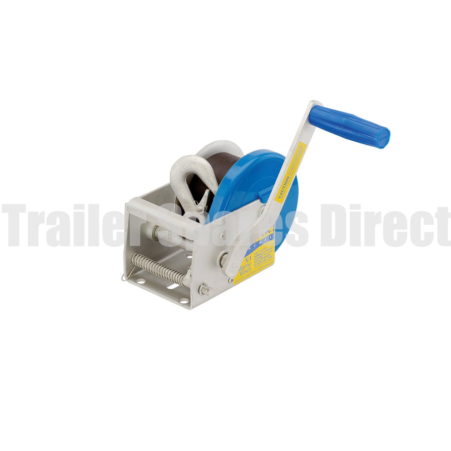 Marine winch 5:1 - 6m webbing with snap hook - Trailer Spares Direct