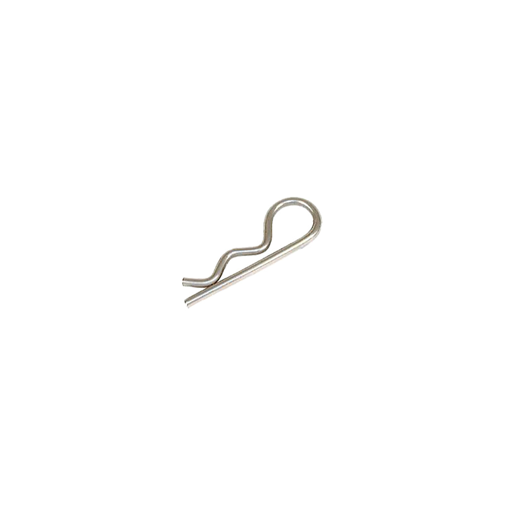 Hitch pin safety r-clip