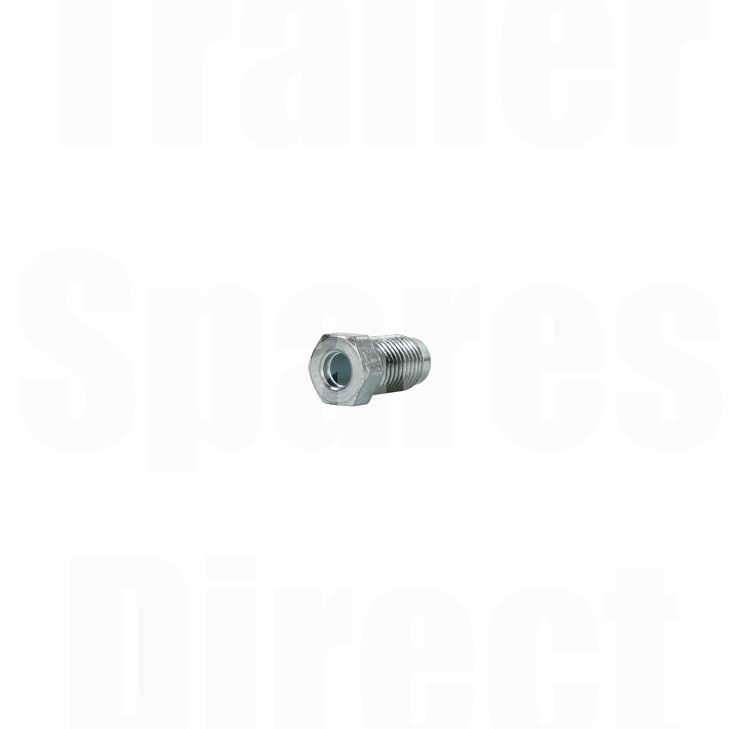 Tube Nut Zinc Steel 3/8 x 24tpi Long - Trailer Spares Direct